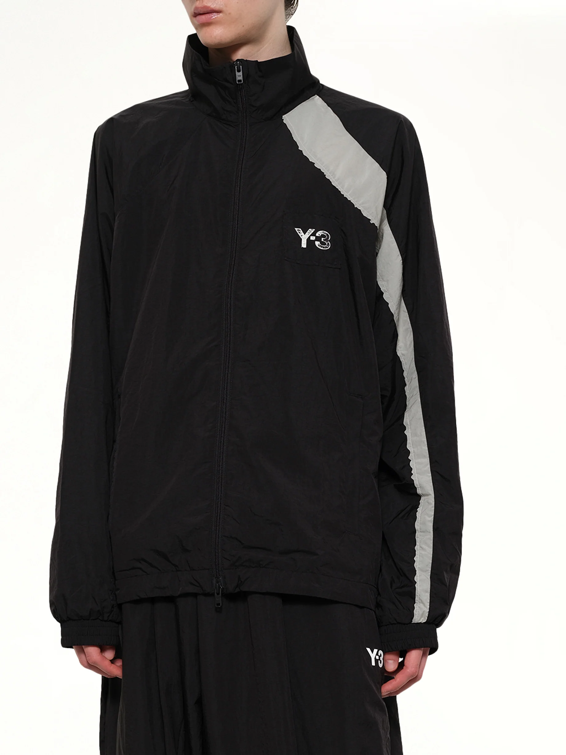 Reconstructed 3S Track Jacket in Black - Image 6