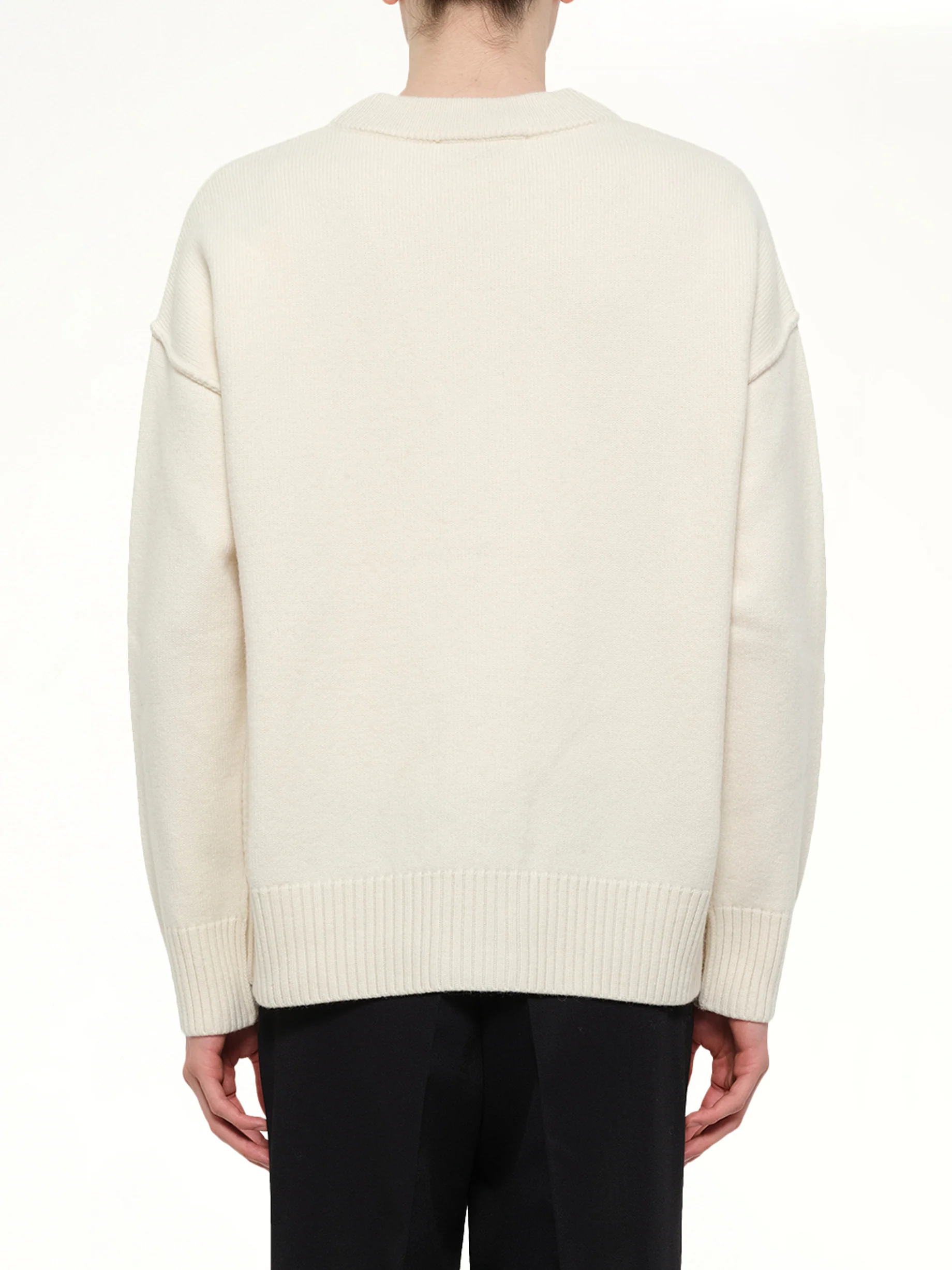 Red Ami De Coeur Cardigan in White - Image 5