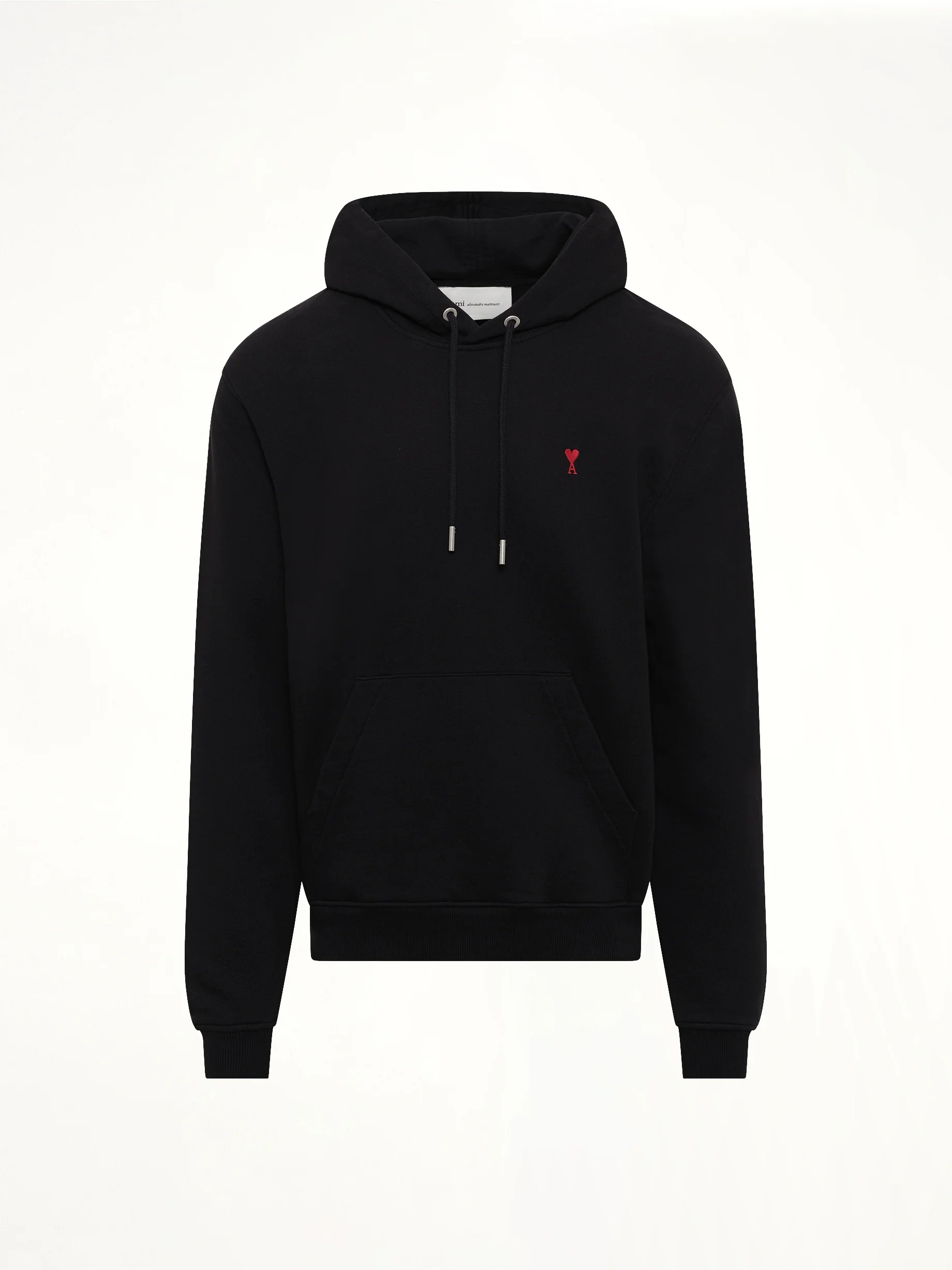 Red Ami De Coeur Hoodie in Black - Image 2