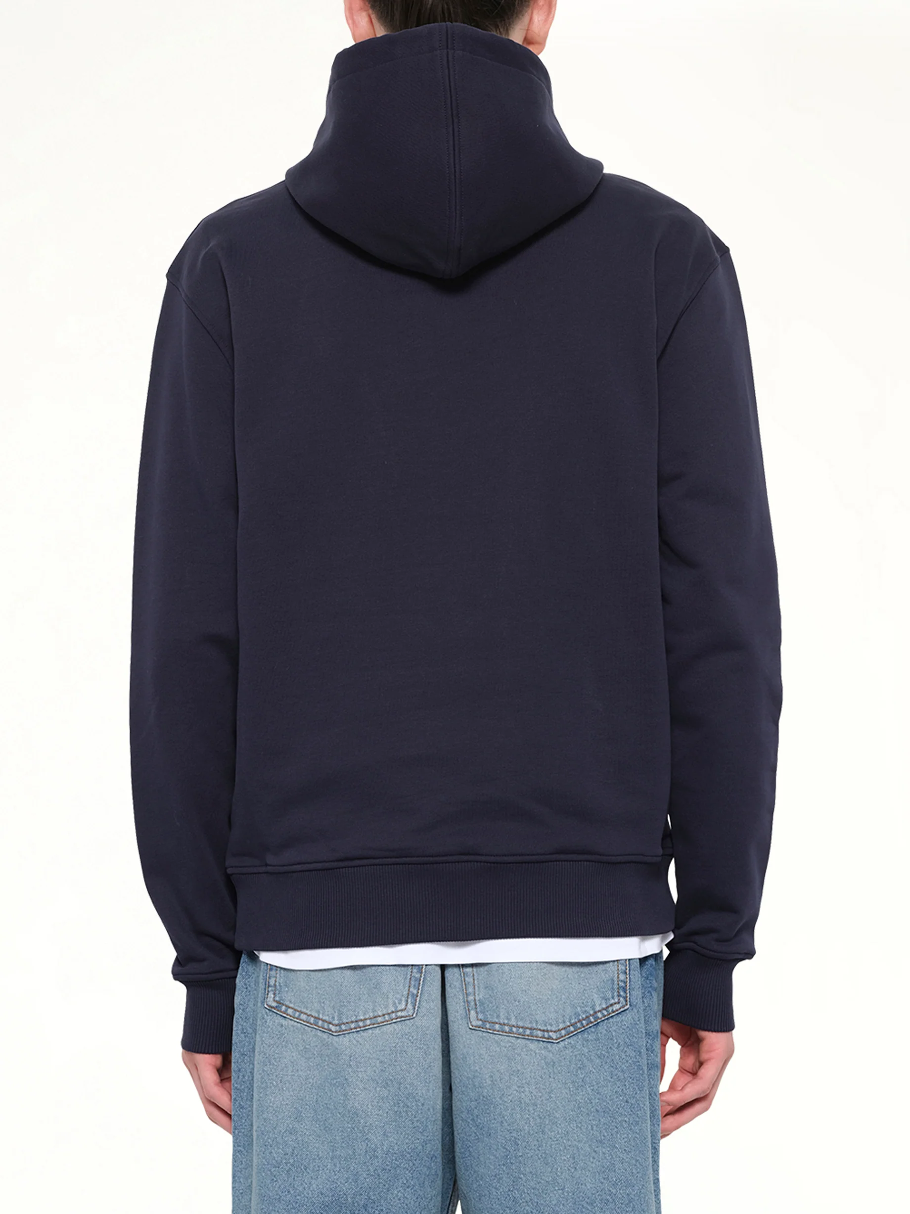 Red Ami De Coeur Hoodie in Navy - Image 5