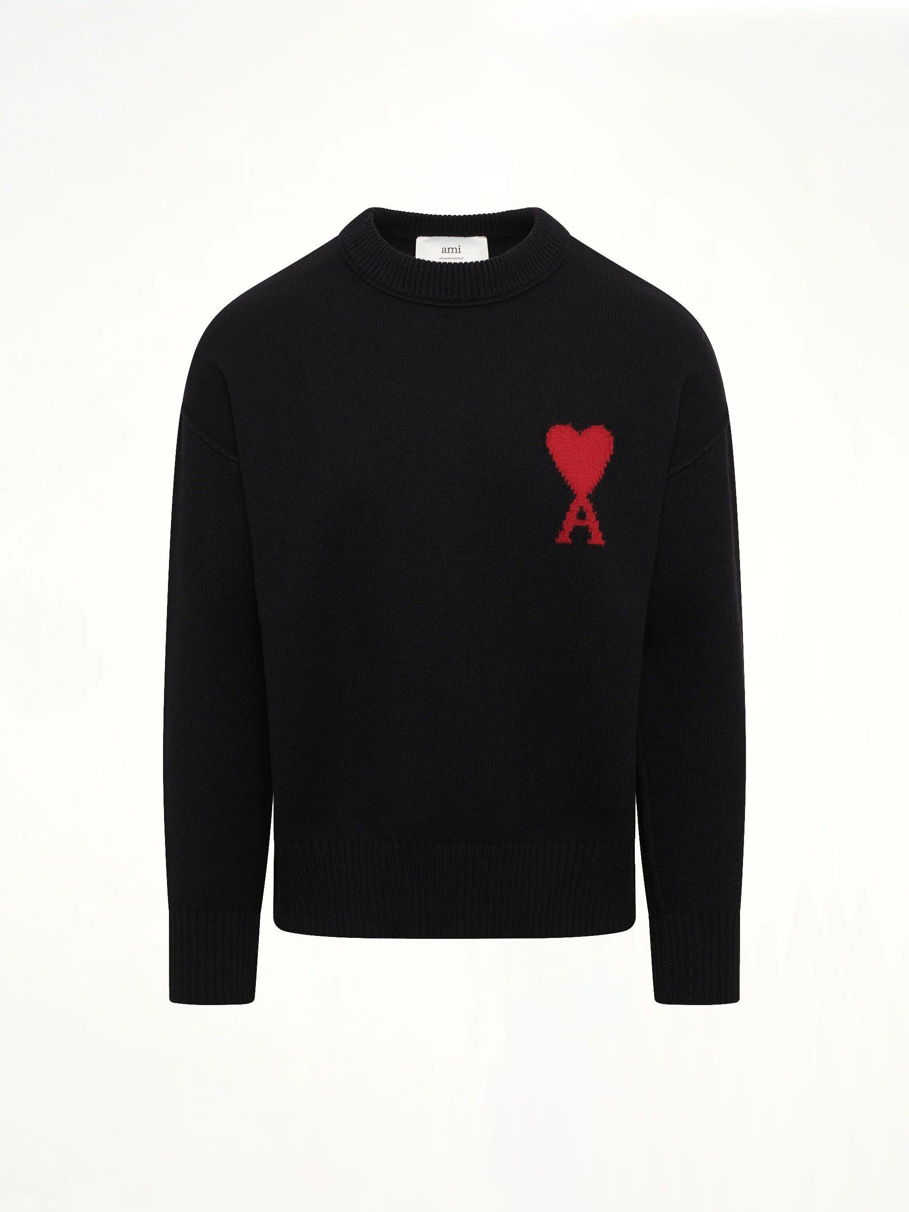 Red Ami De Coeur Sweater in Black - Image 2