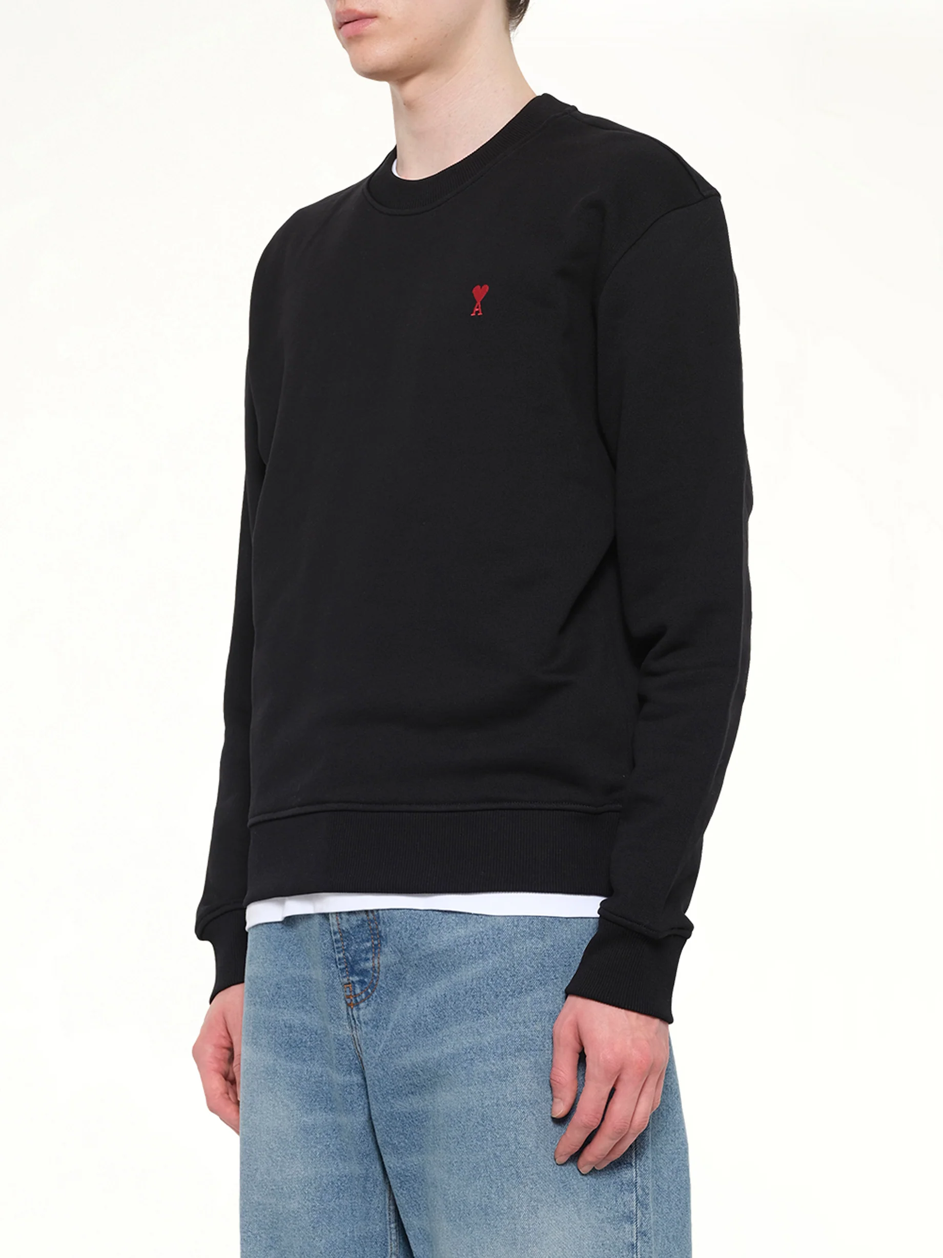 Red Ami De Coeur Sweatshirt in Black - Image 3