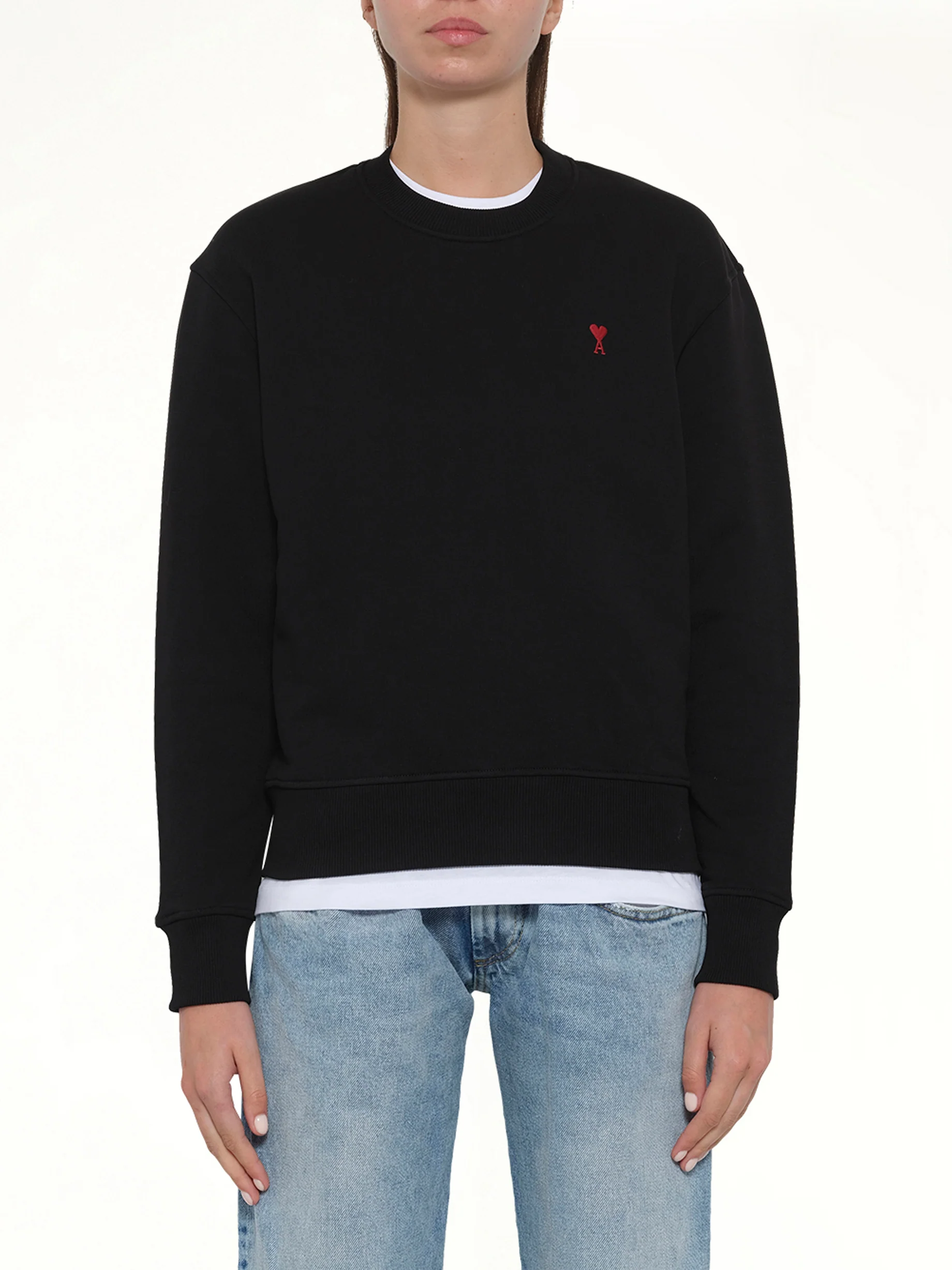 Red Ami De Coeur Sweatshirt in Black - Image 8