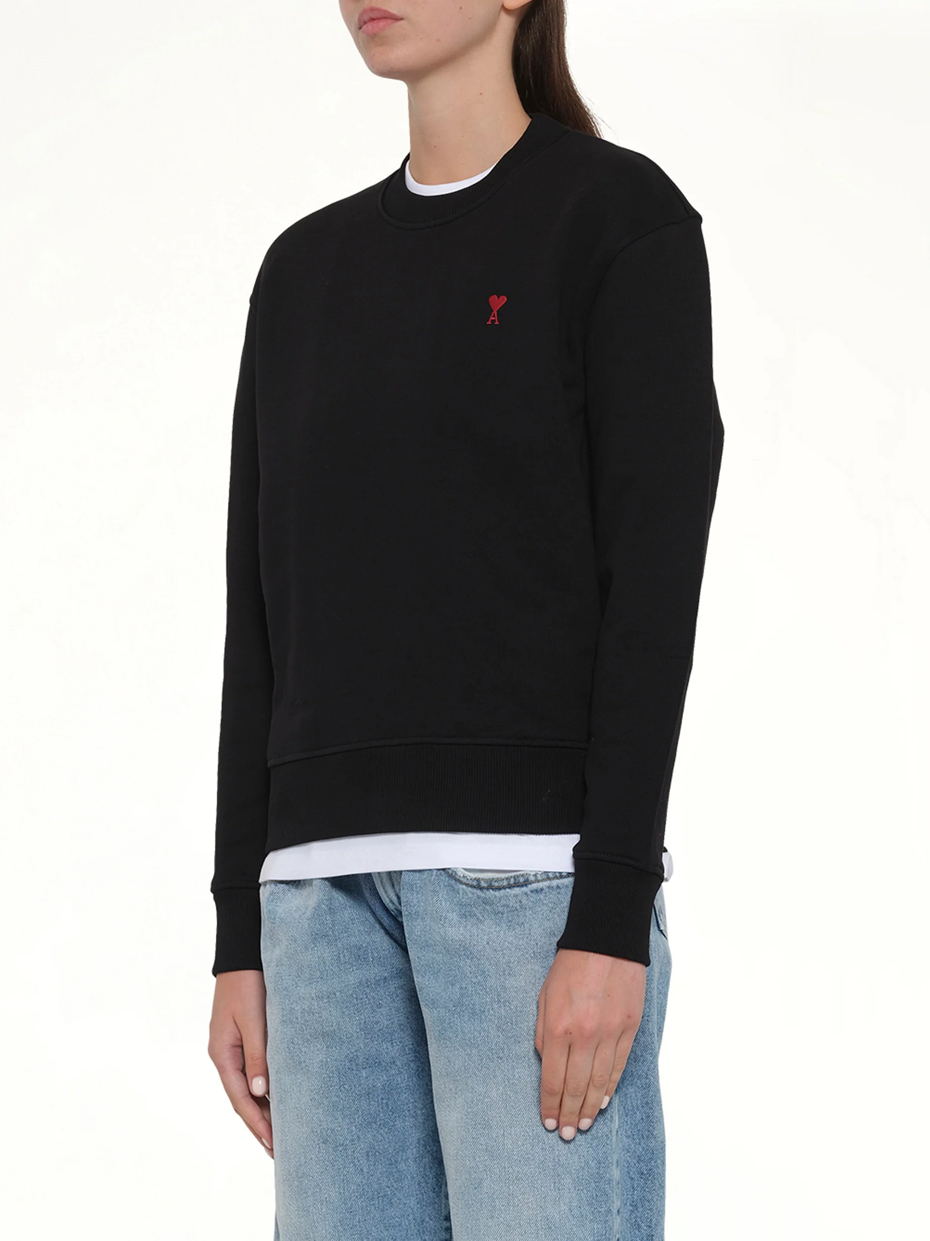 Red Ami De Coeur Sweatshirt in Black - Image 9