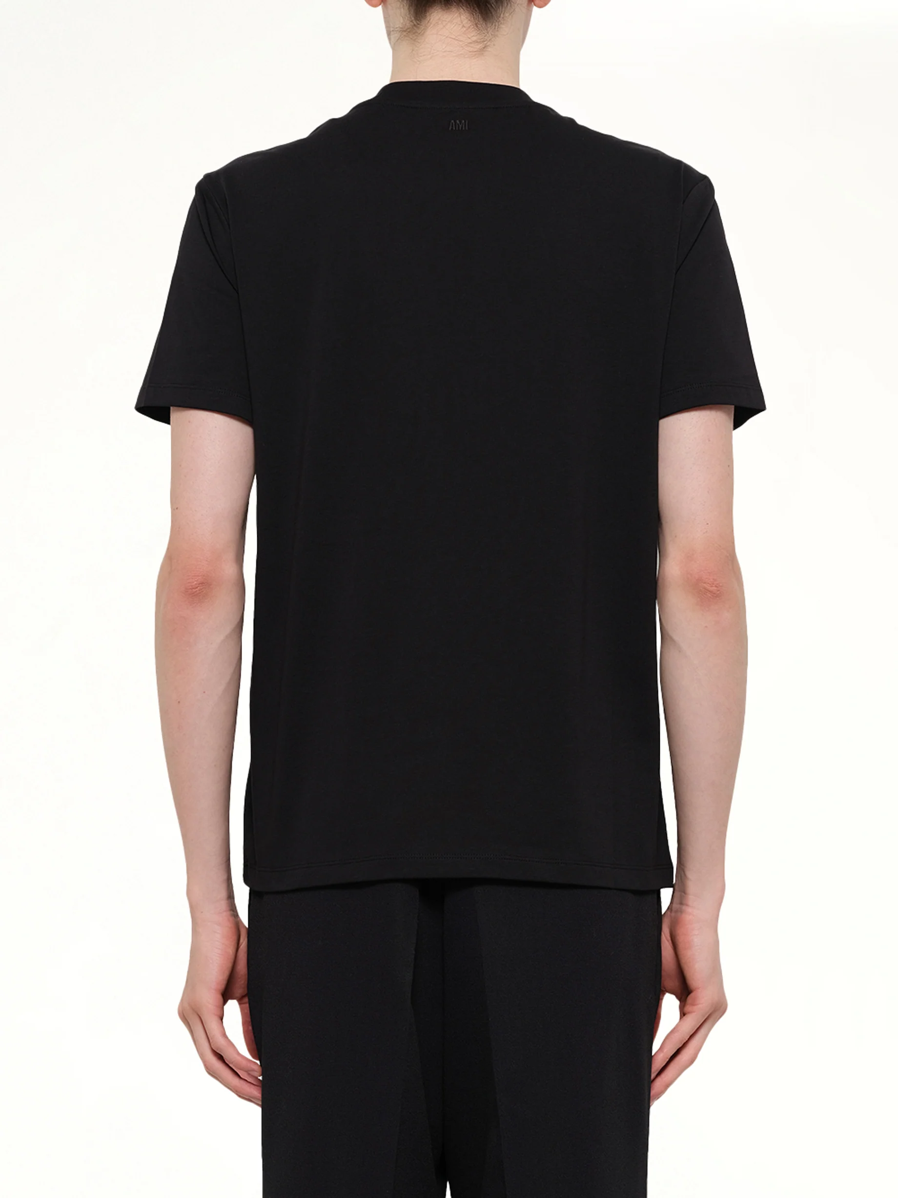 Red Ami De Coeur T-Shirt in Black - Image 5