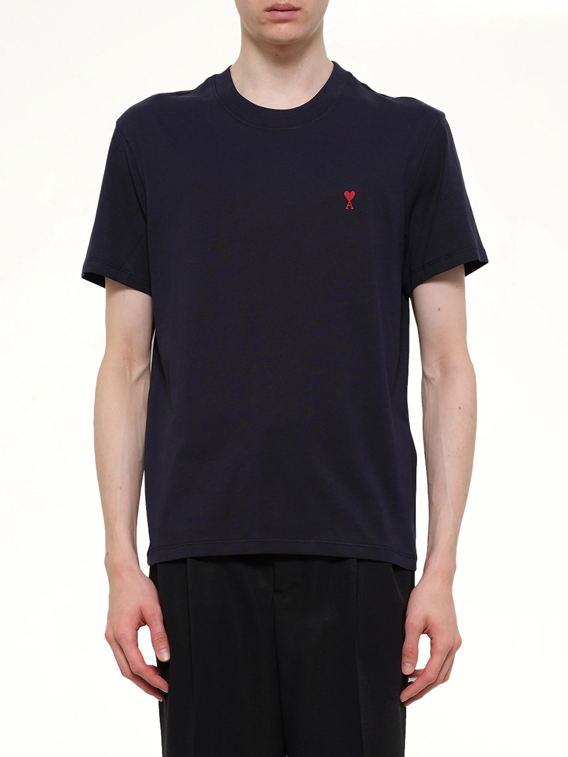 Red Ami De Coeur T-Shirt in Navy