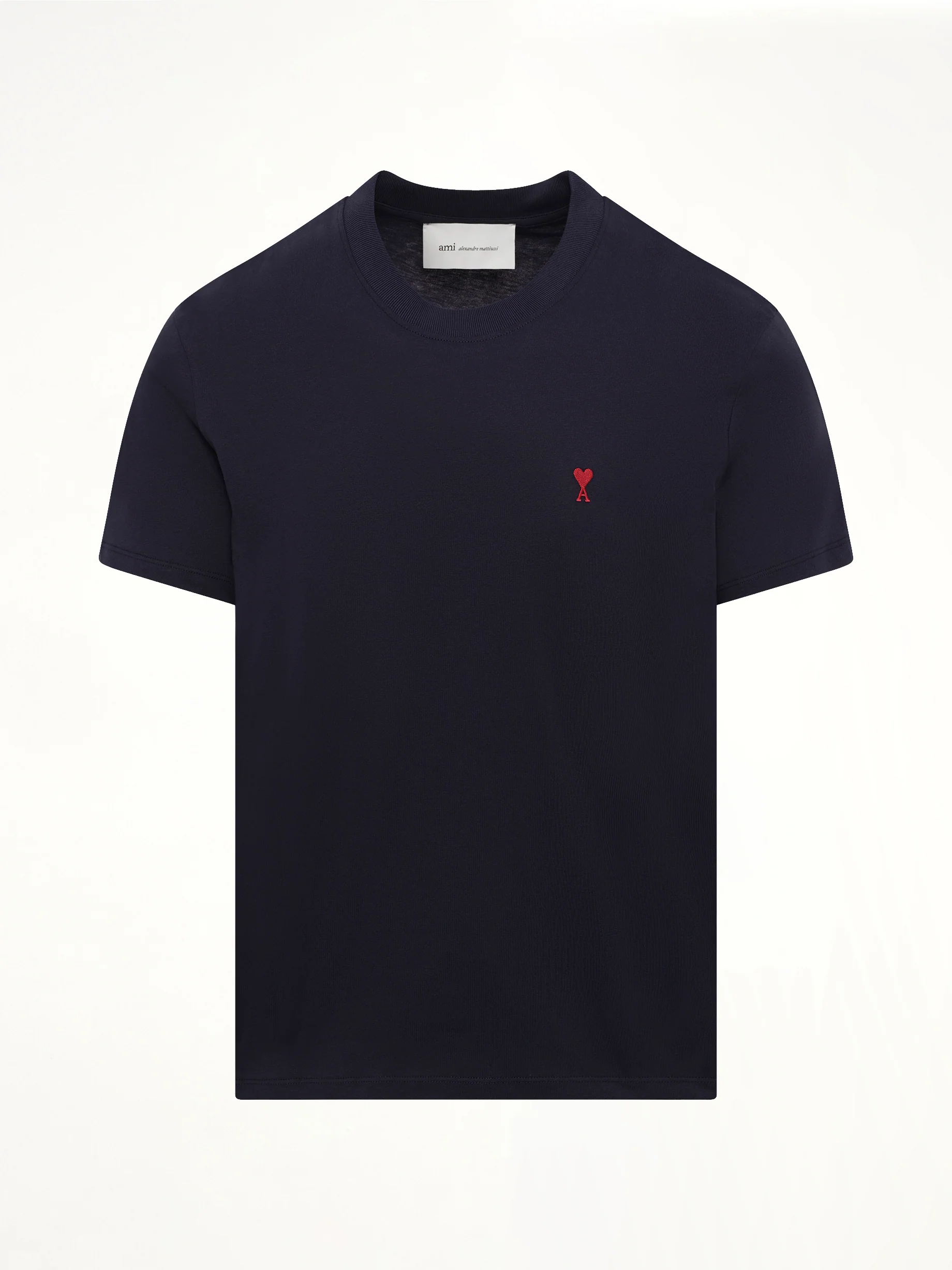 Red Ami De Coeur T-Shirt in Navy - Image 2