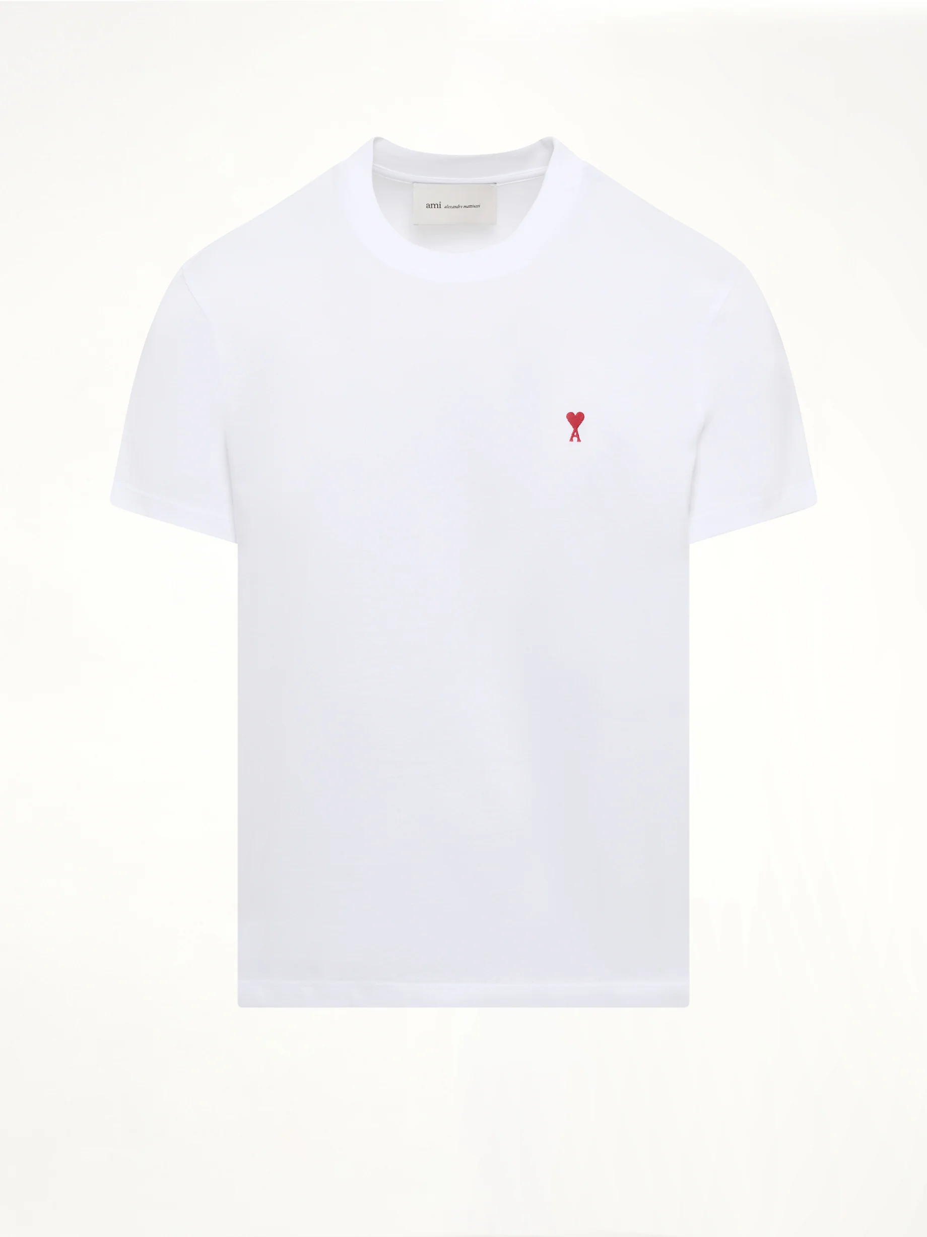 Red Ami De Coeur T-Shirt in White - Image 2