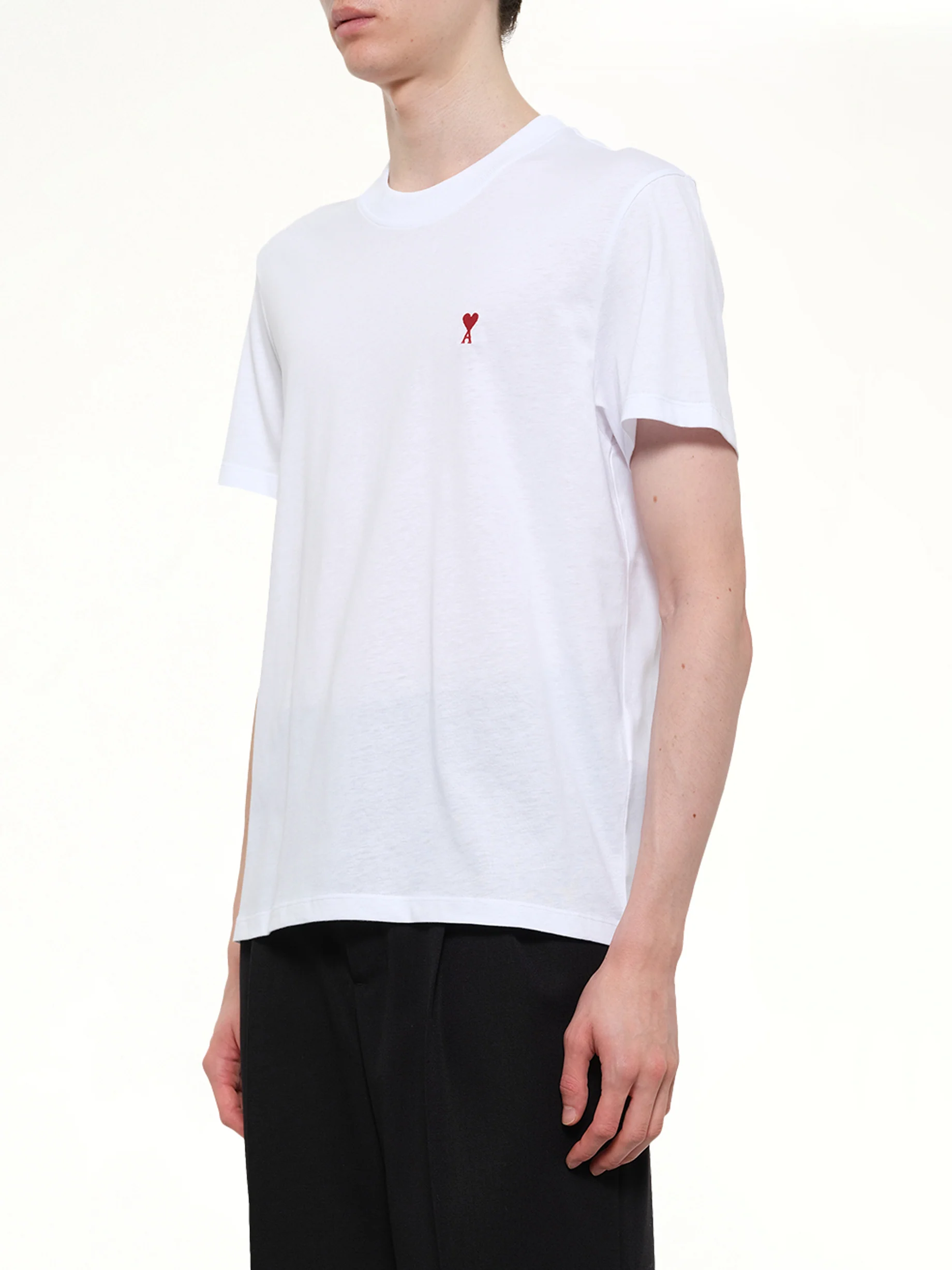 Red Ami De Coeur T-Shirt in White - Image 3