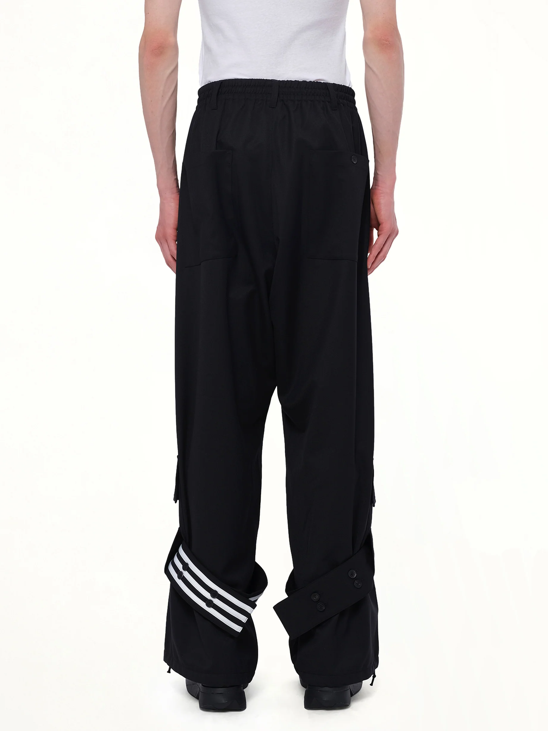 Refined Wool Cargo Pants in Black - Image 5