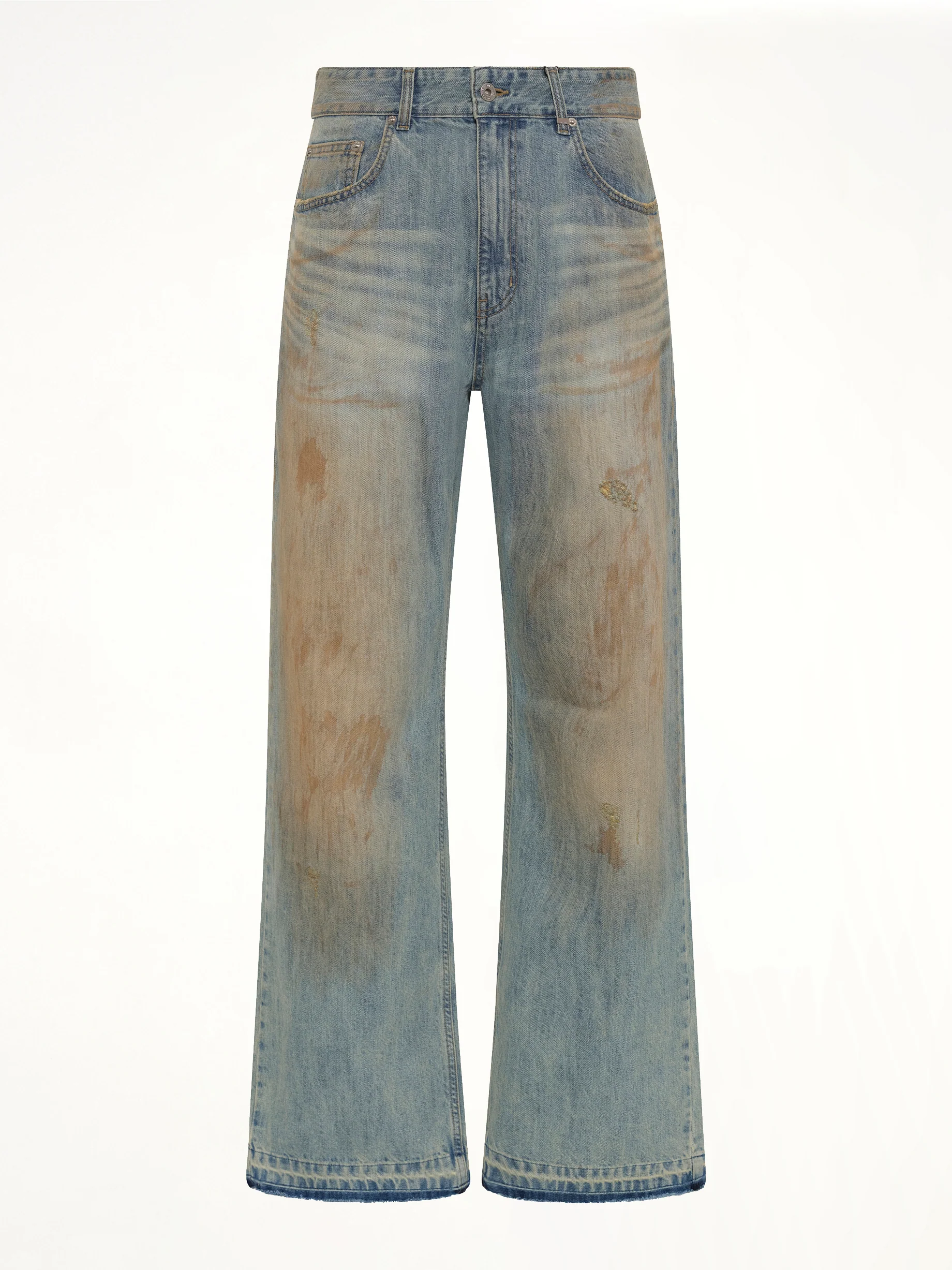 Regular-Fit Denim Pants in Blue - Image 2
