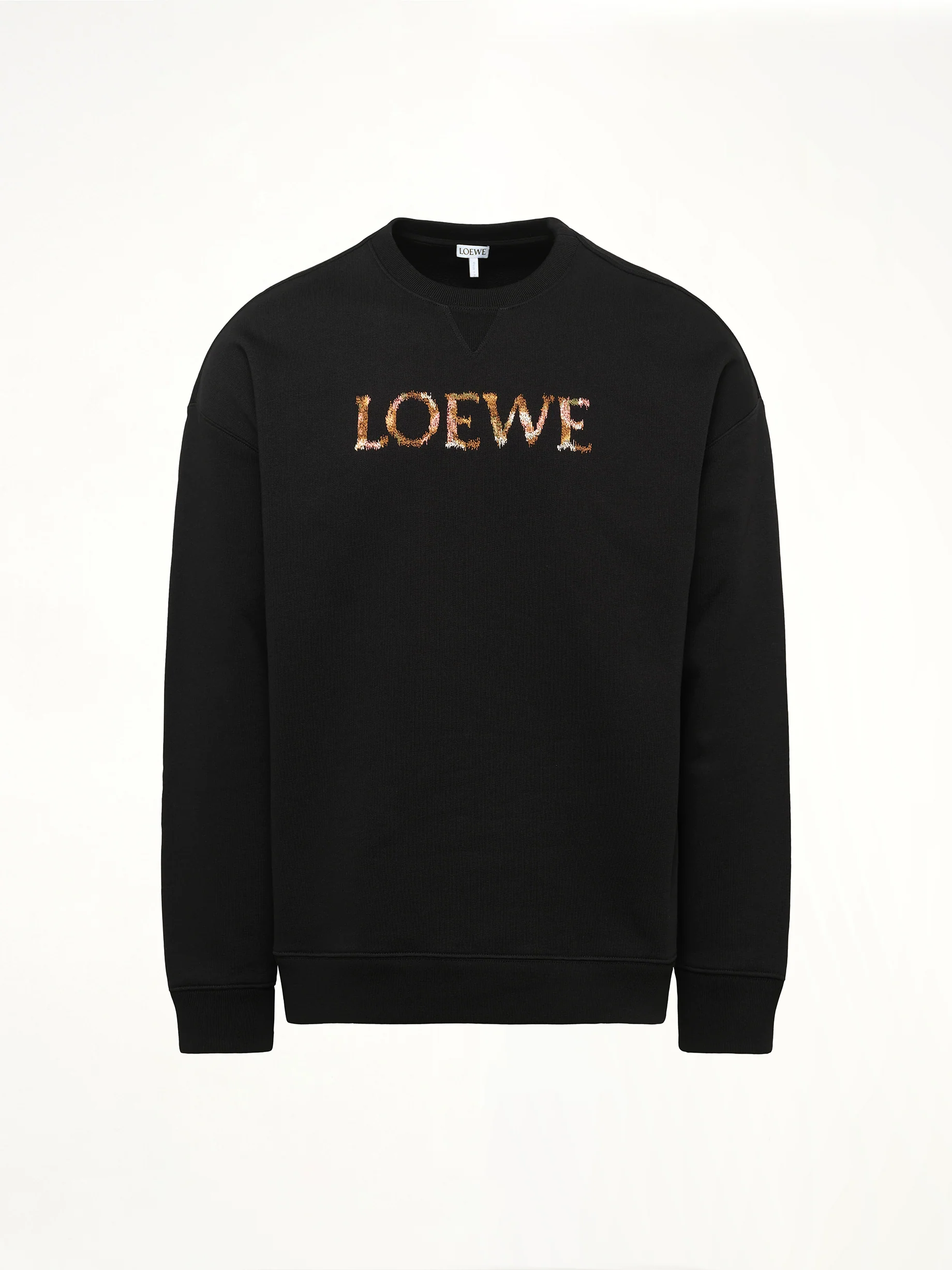 Regular Fit Sweatshirt in Black - Image 2