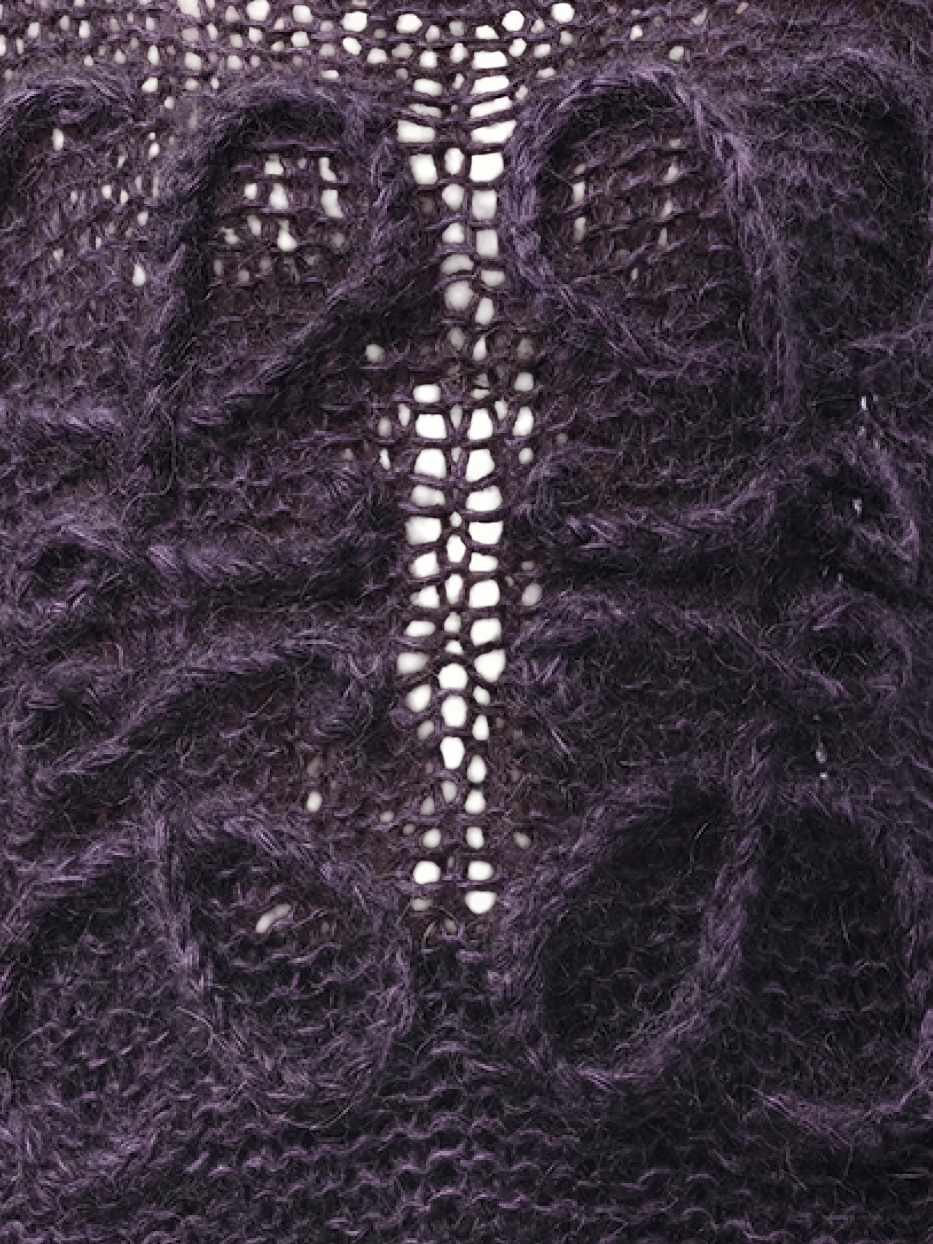 Relaxed Fit Anagram Sweater in Black/Purple - Image 3