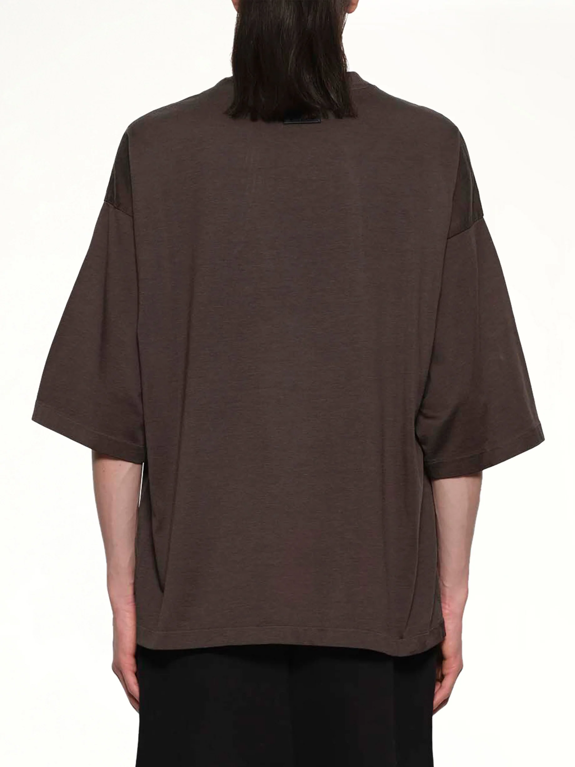 Relaxed Fit Logo T-Shirt in Off Black - Image 5