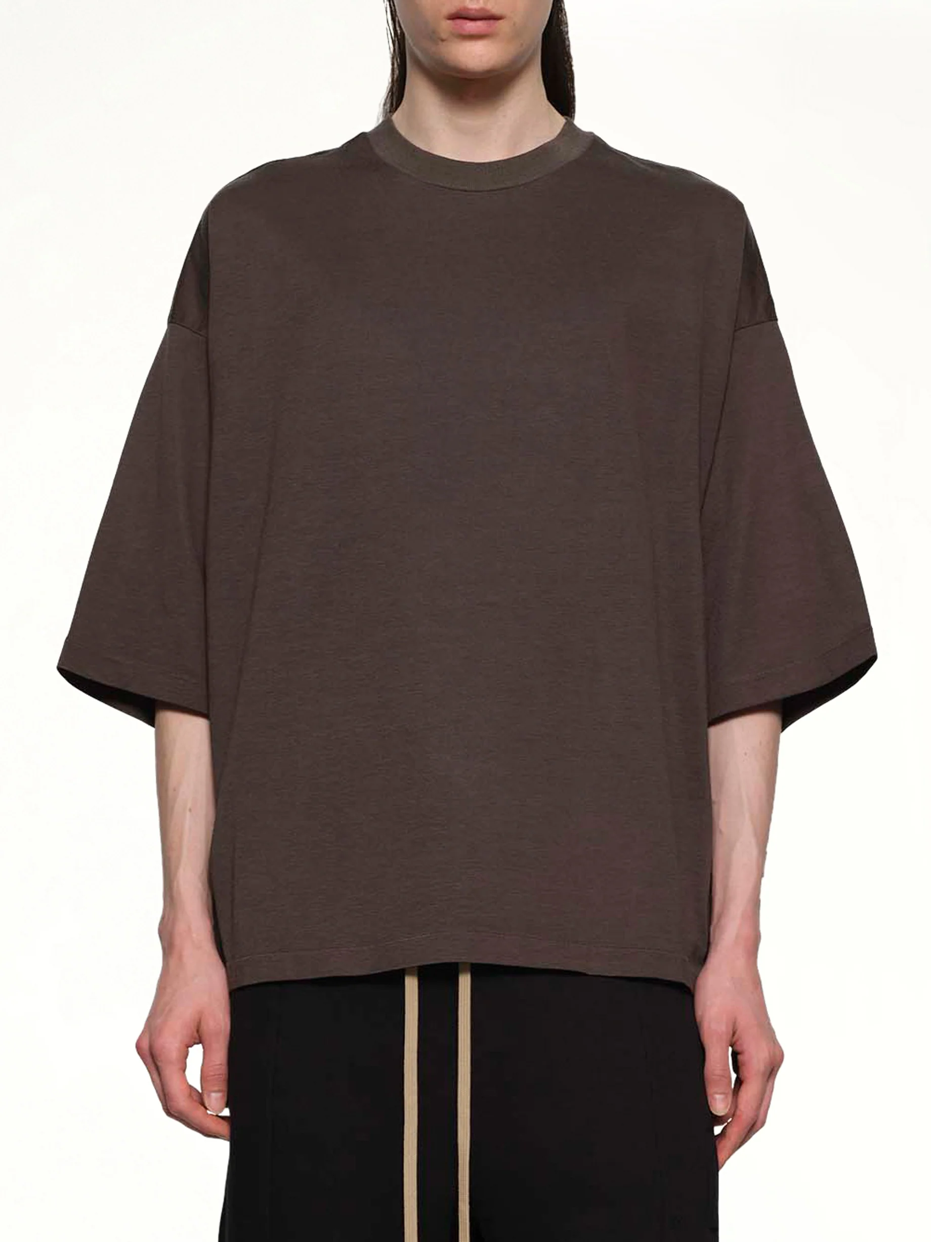 Relaxed Fit Logo T-Shirt in Off Black - Image 6
