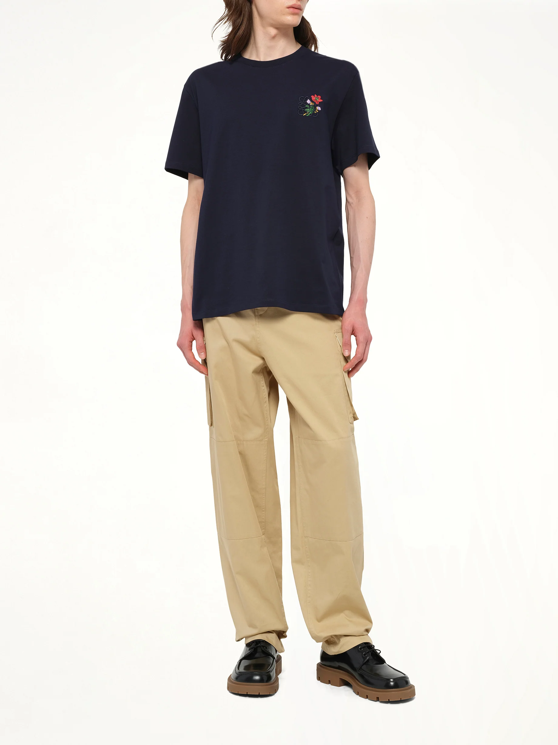 Relaxed Fit T-Shirt in Dark Navy - Image 4