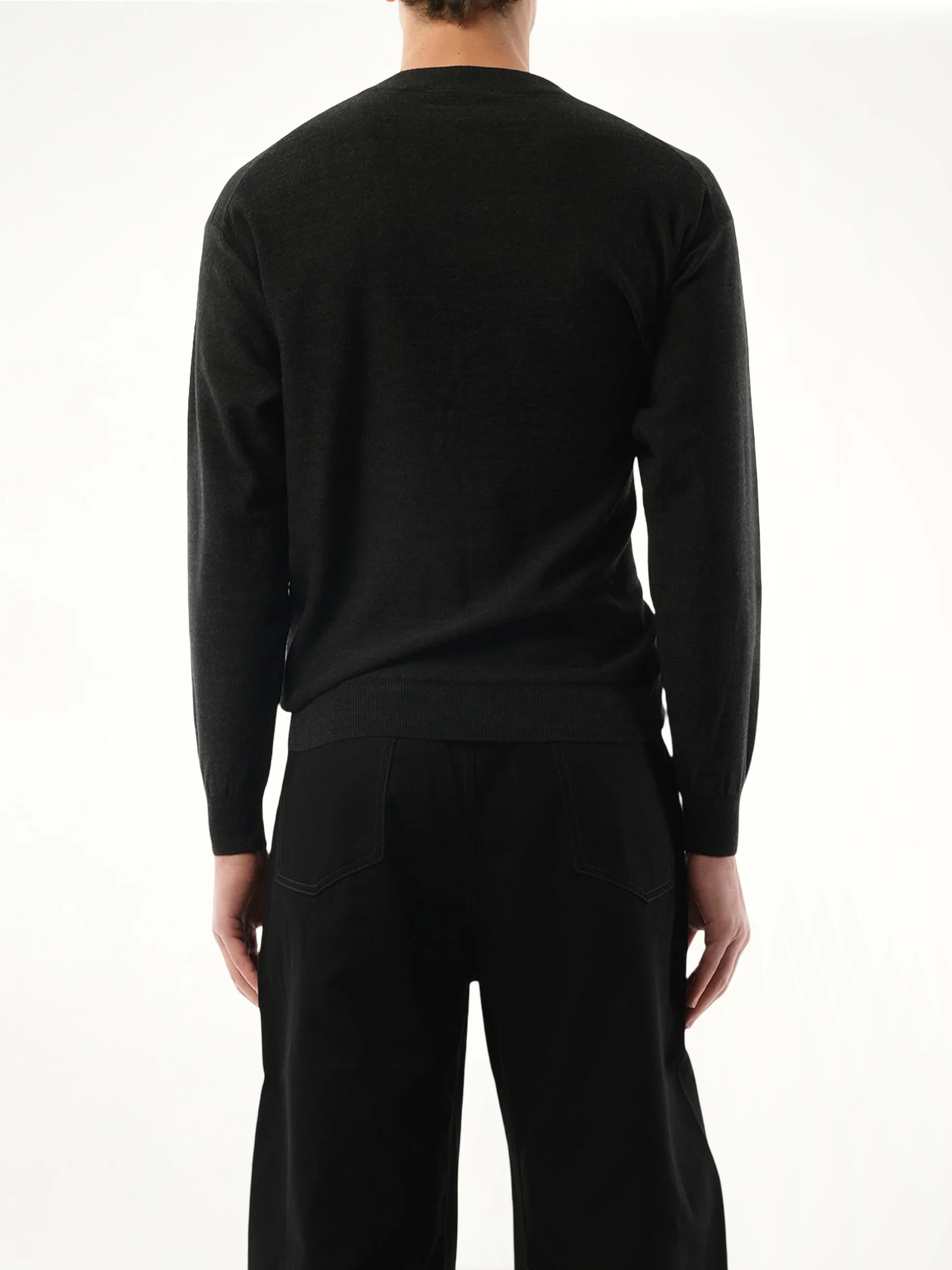 Relaxed Twist Cardigan in Anthracite - Image 5