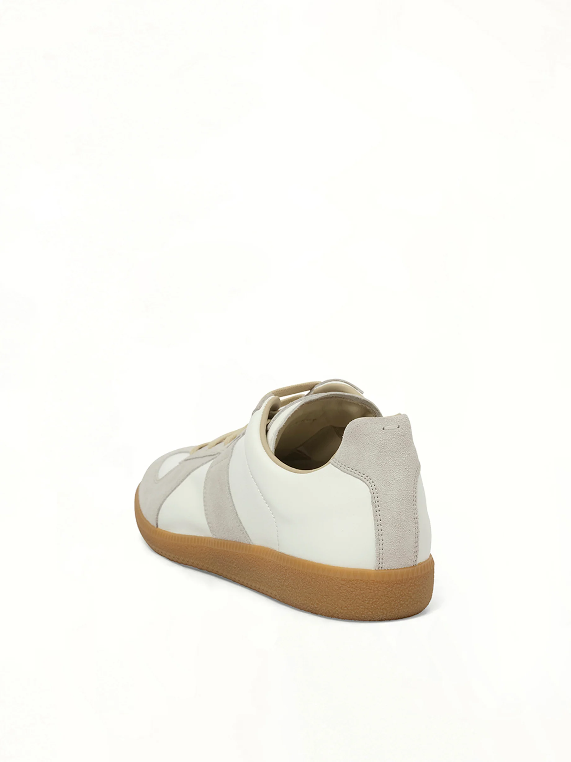 Replica Leather Sneakers in White - Image 3