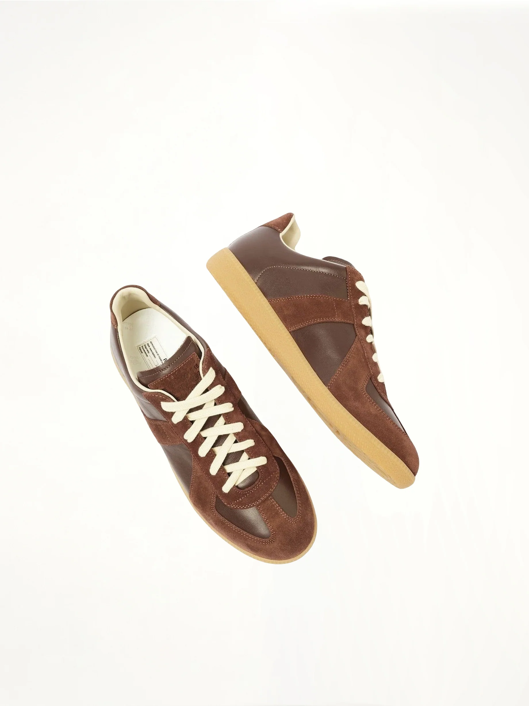 Replica Leather Sneaker in Chic Brown - Image 4