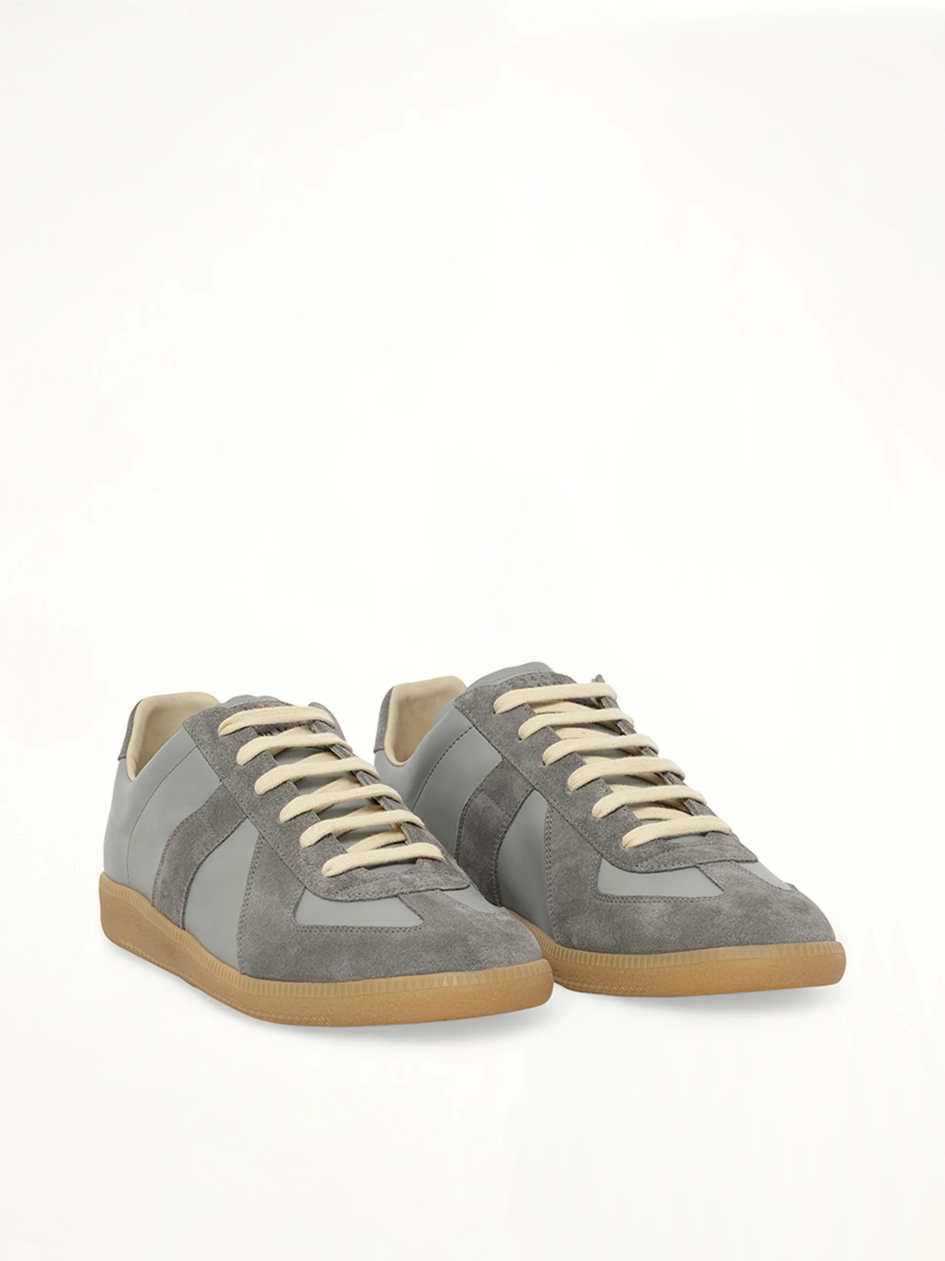 Replica Leather Sneaker in Ghost Grey - Image 2
