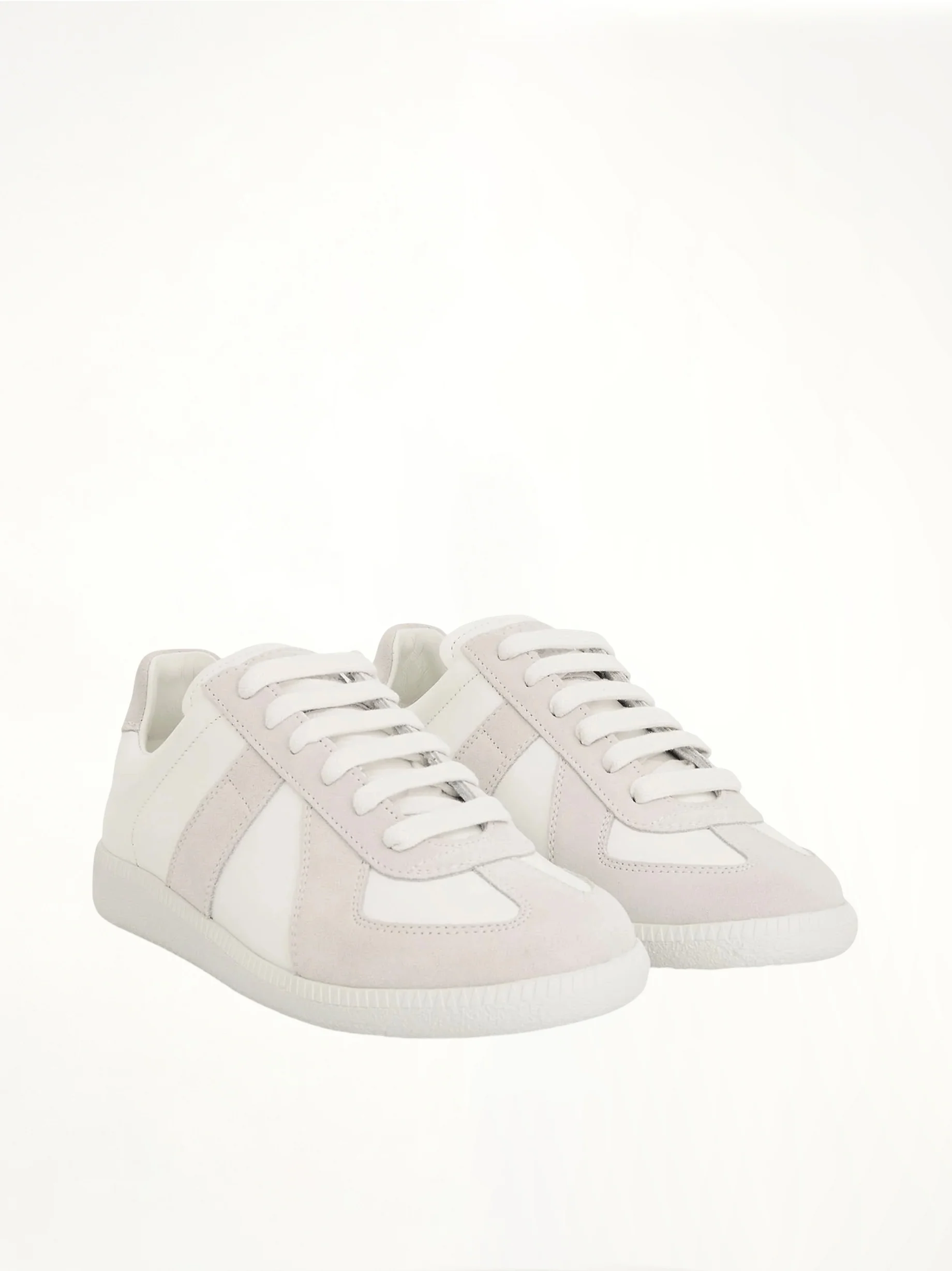 Replica Leather Sneaker in Off White - Image 2