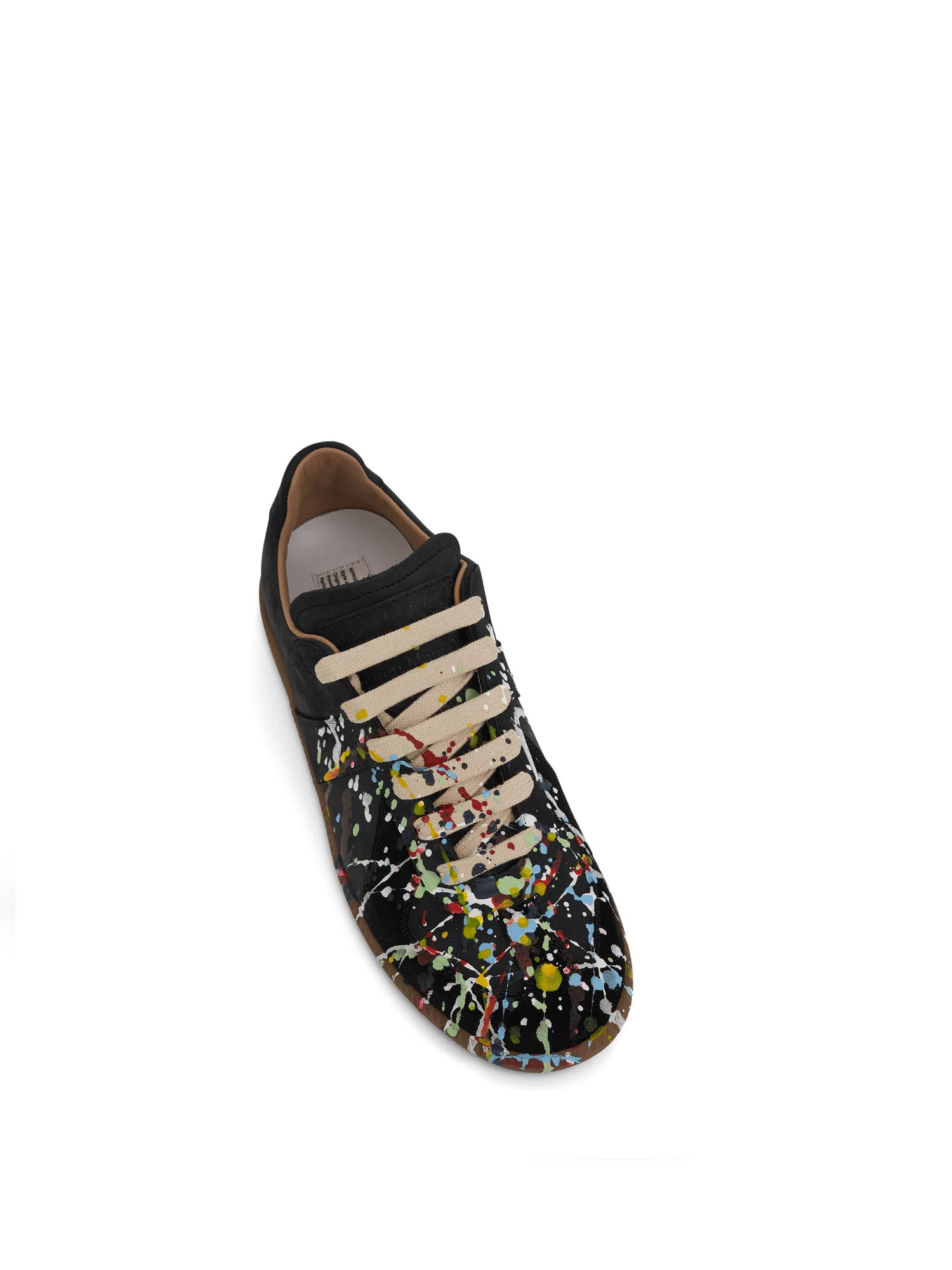 Replica Paint Splatter Sneaker in Black - Image 4