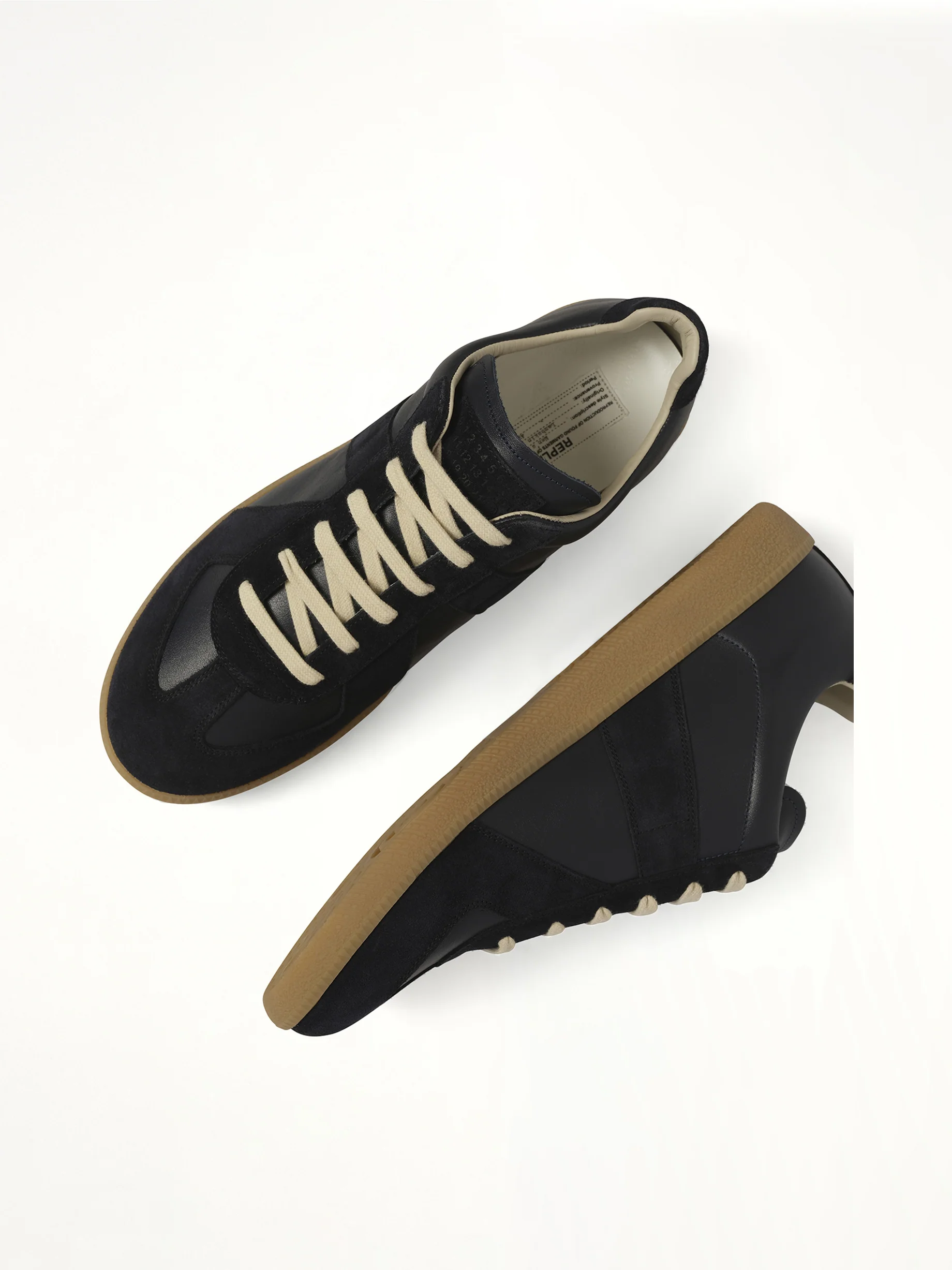 Replica Leather Sneaker in Blue Nights - Image 4