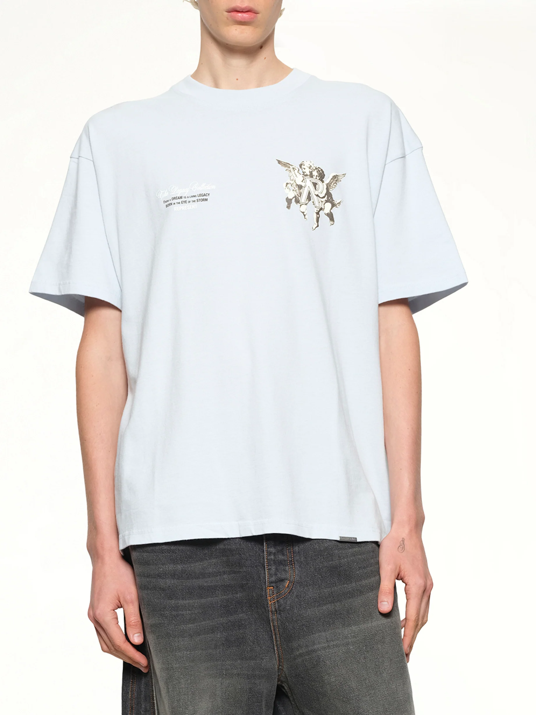 Represent Legacy Cherubs T-Shirt in Cloud - Image 6