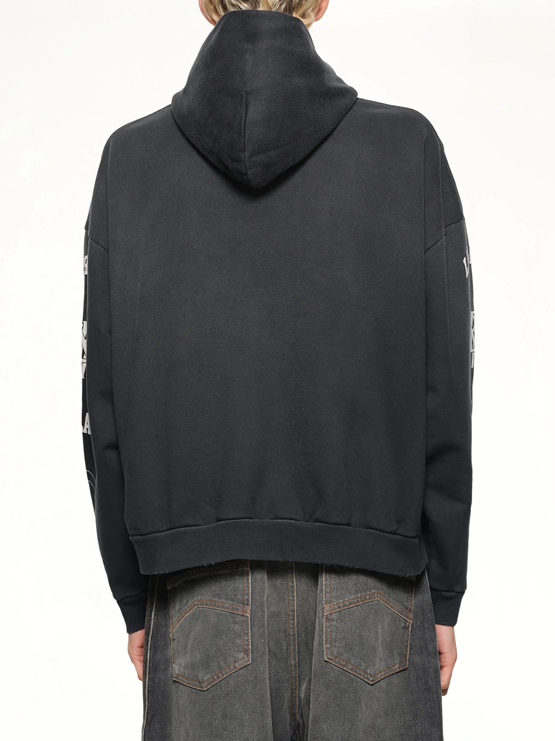 Represent Legacy Crest Hoodie in Stained Black - Image 5