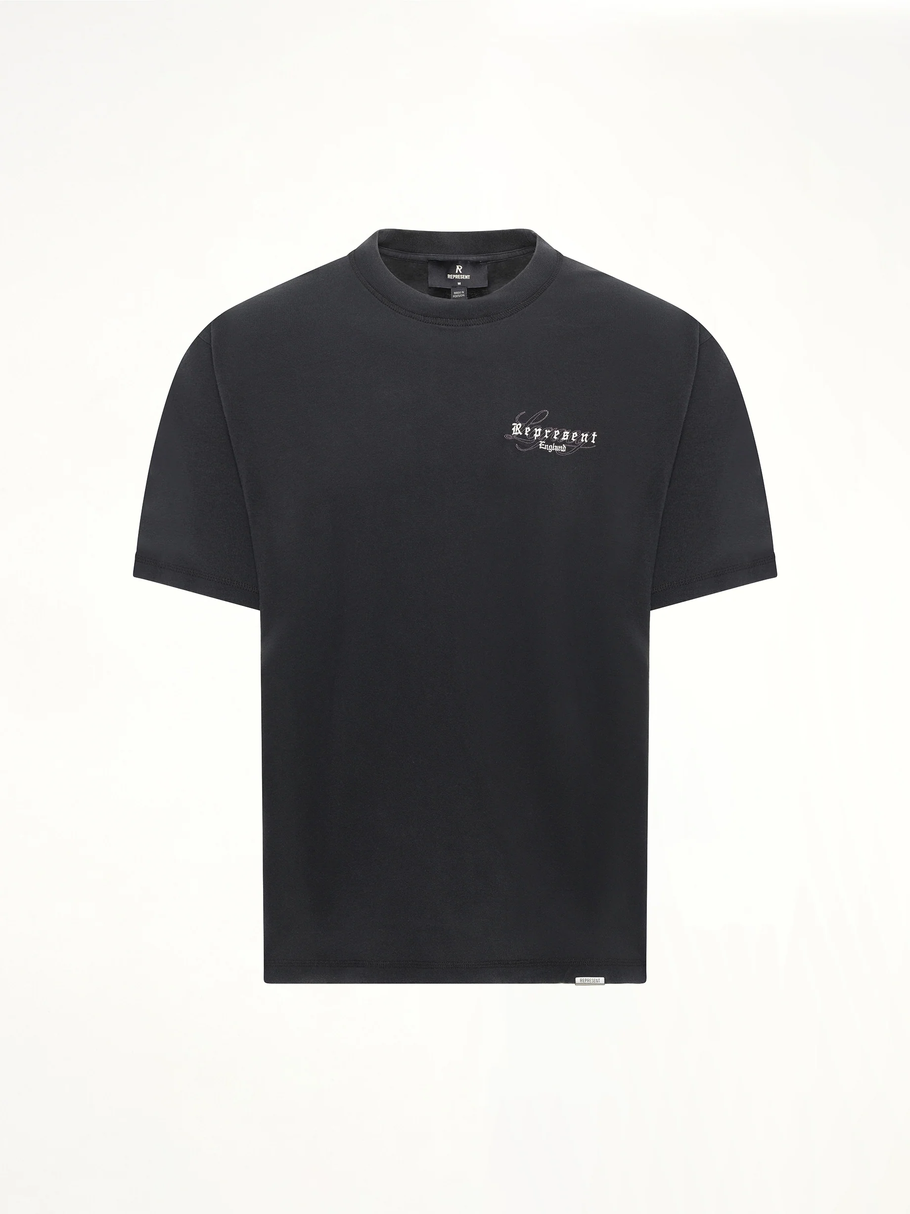 Represent Legacy Overprint T-Shirt in Vintage Black - Image 2