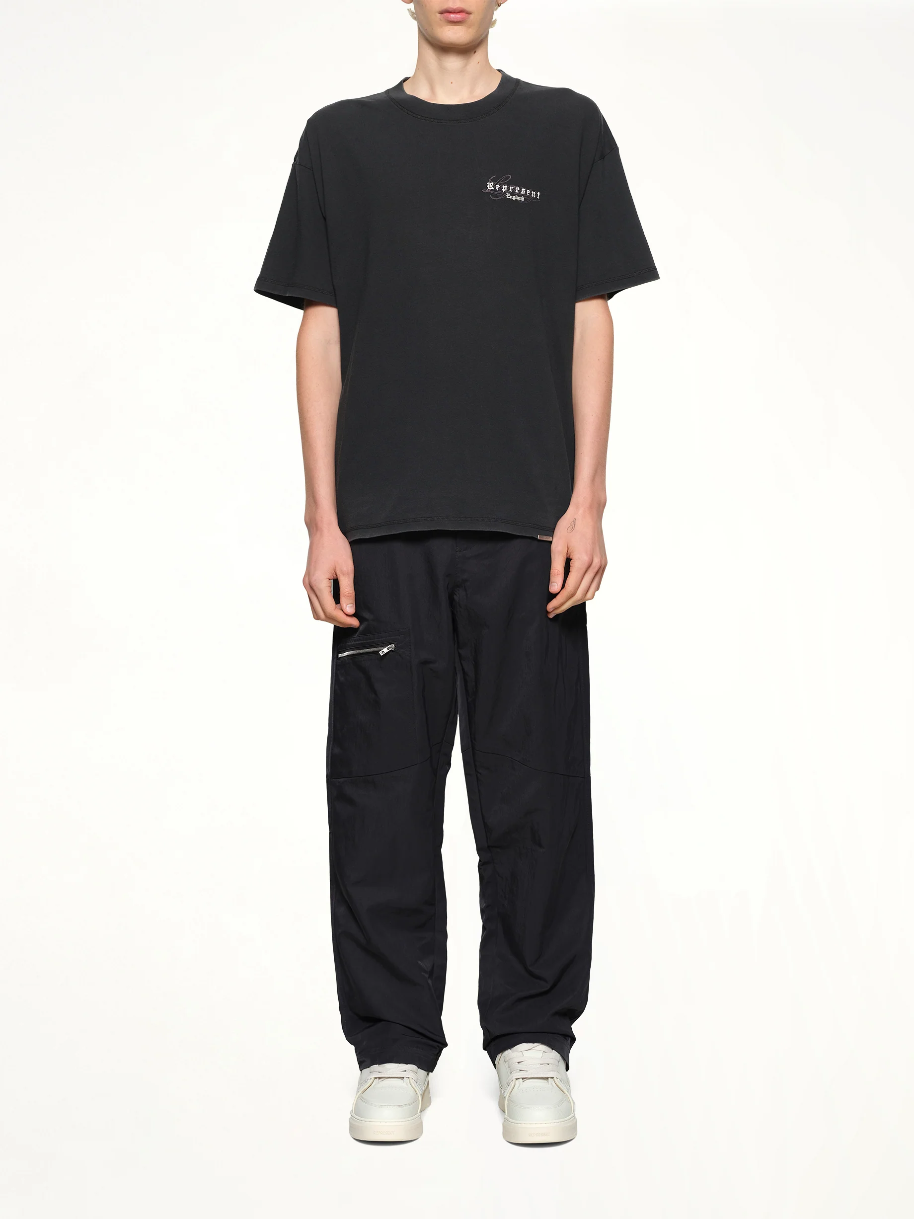 Represent Legacy Overprint T-Shirt in Vintage Black - Image 7