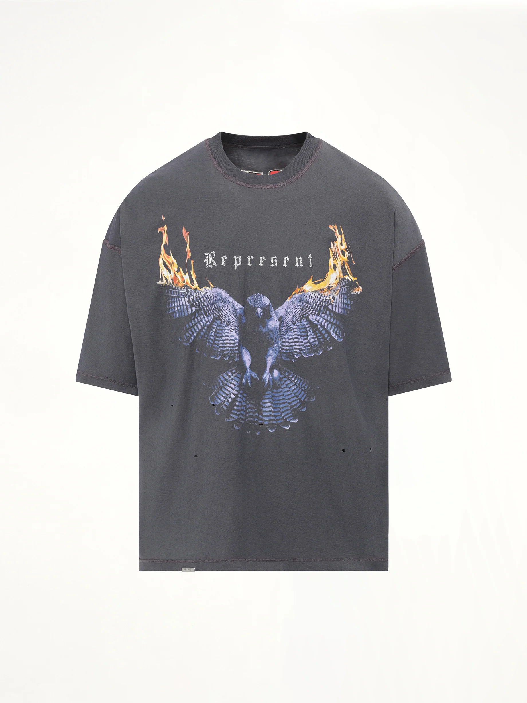 Represent Living Legacy T-Shirt in Sun Fade Grey - Image 9