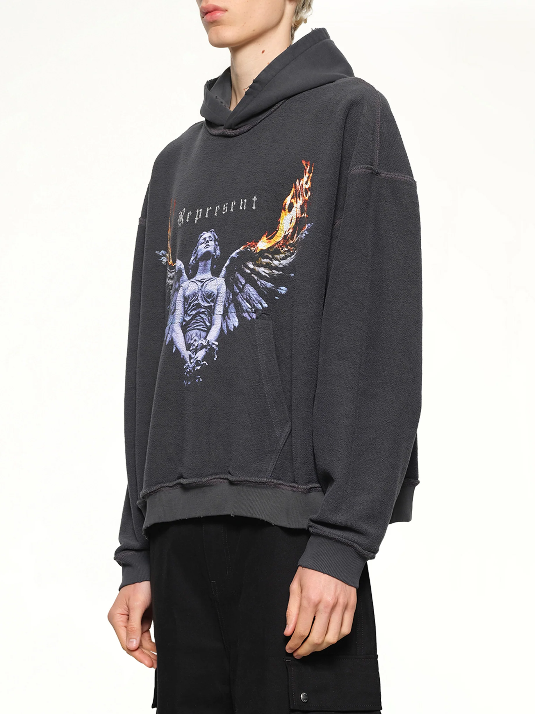Represent Living Legacy Tour Hoodie in Sun Fade Grey - Image 10