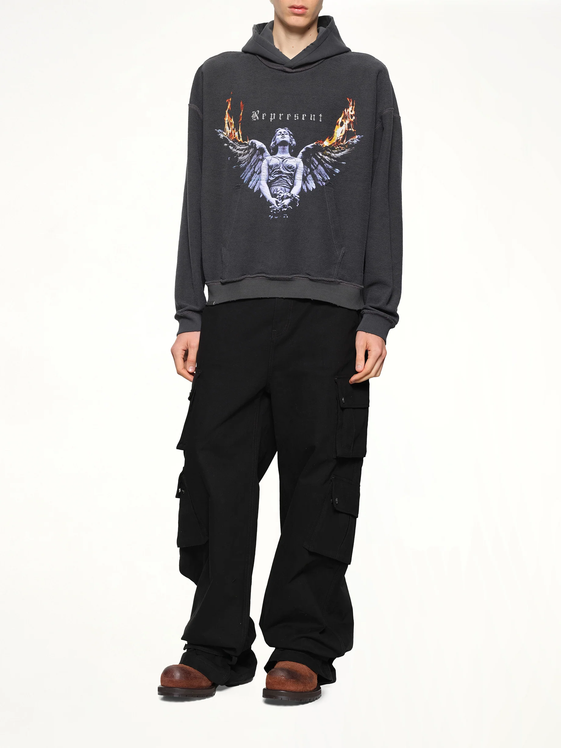 Represent Living Legacy Tour Hoodie in Sun Fade Grey - Image 11