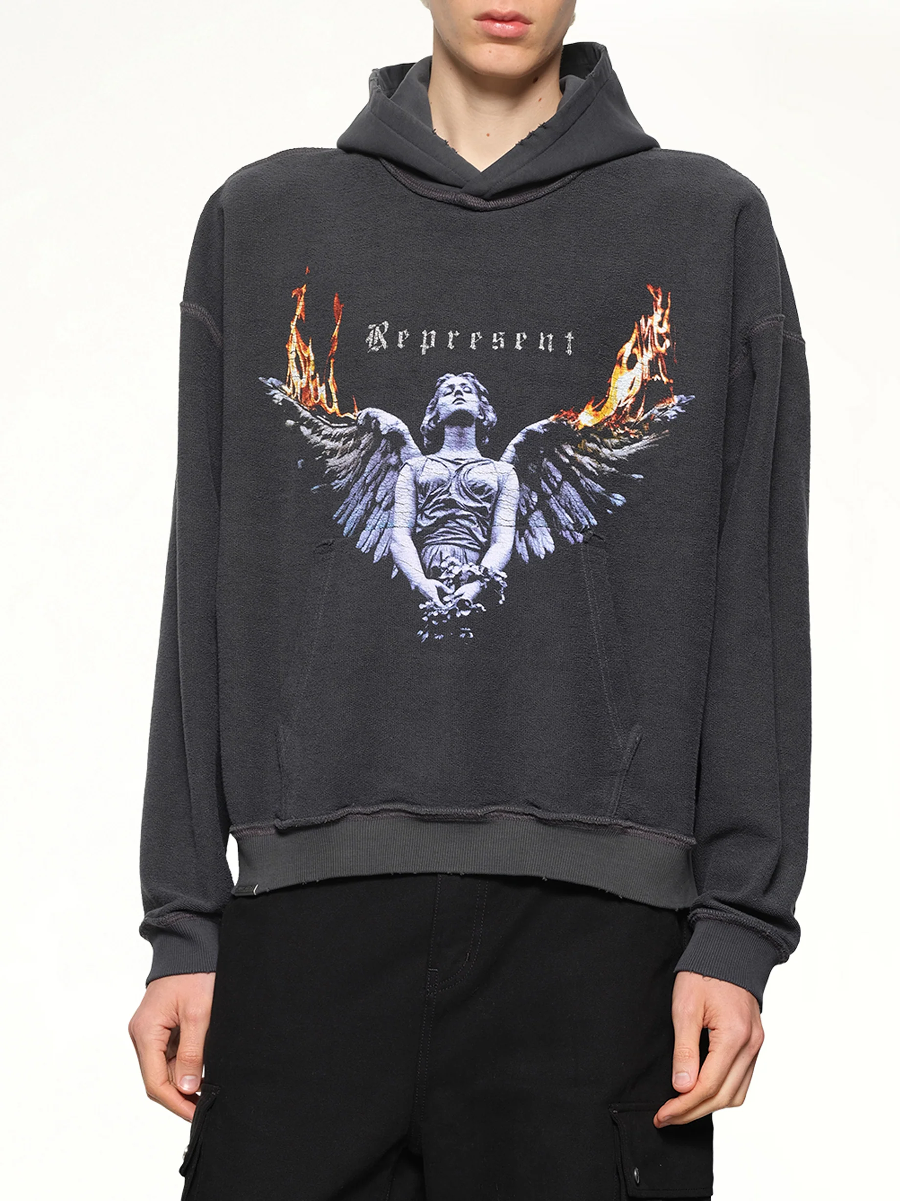Represent Living Legacy Tour Hoodie in Sun Fade Grey - Image 13