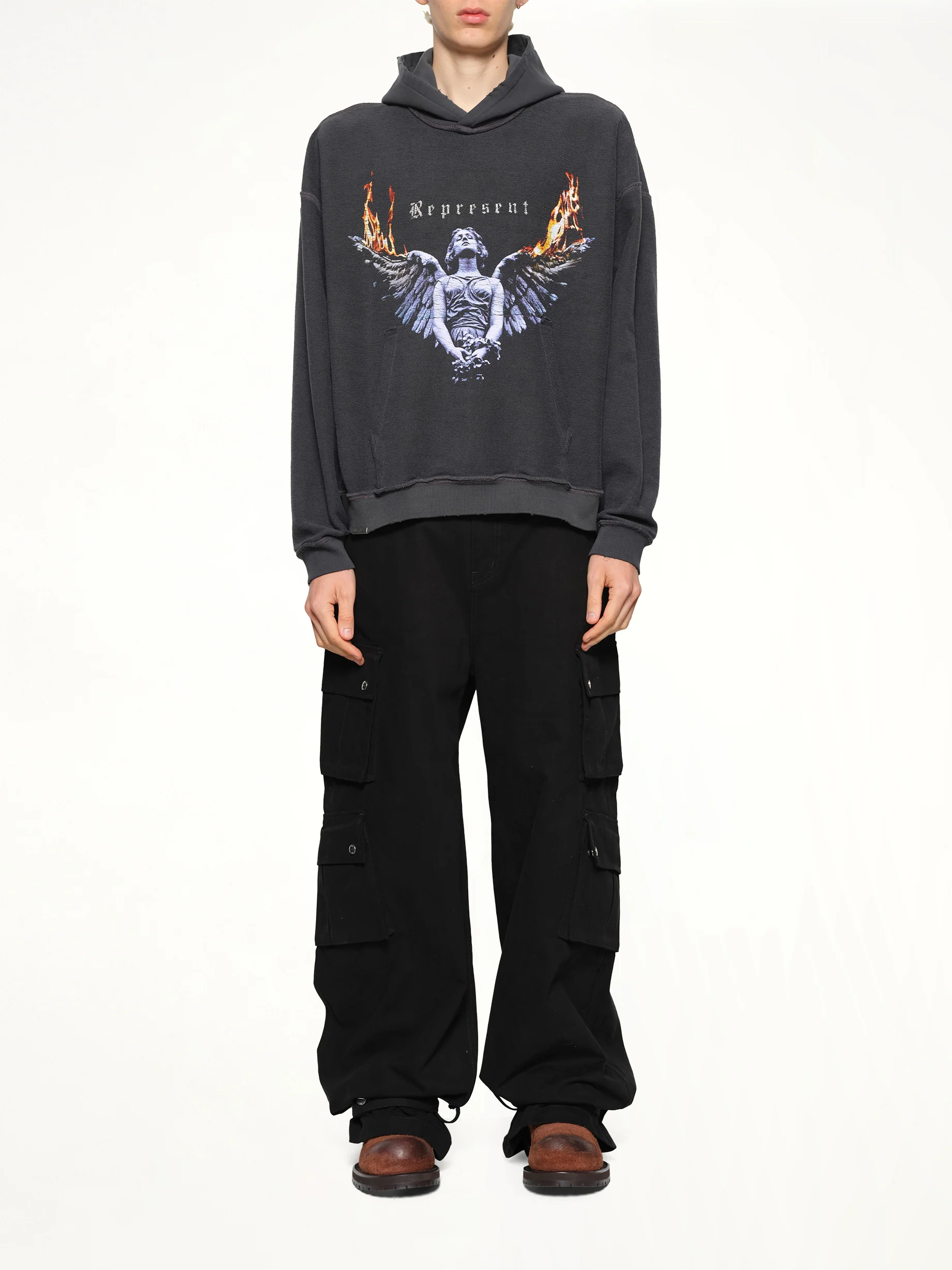 Represent Living Legacy Tour Hoodie in Sun Fade Grey - Image 14