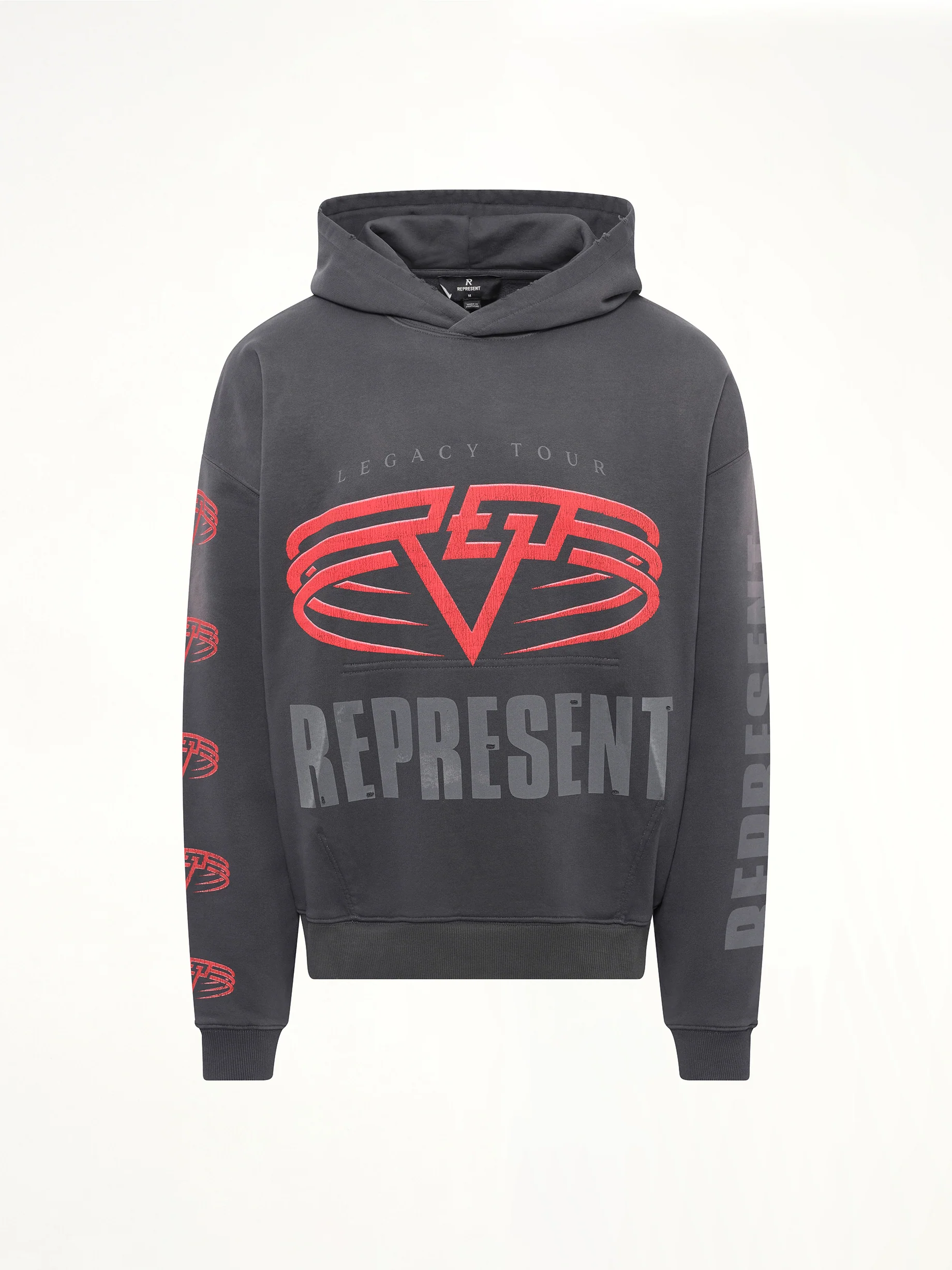 Represent Living Legacy Tour Hoodie in Sun Fade Grey - Image 2
