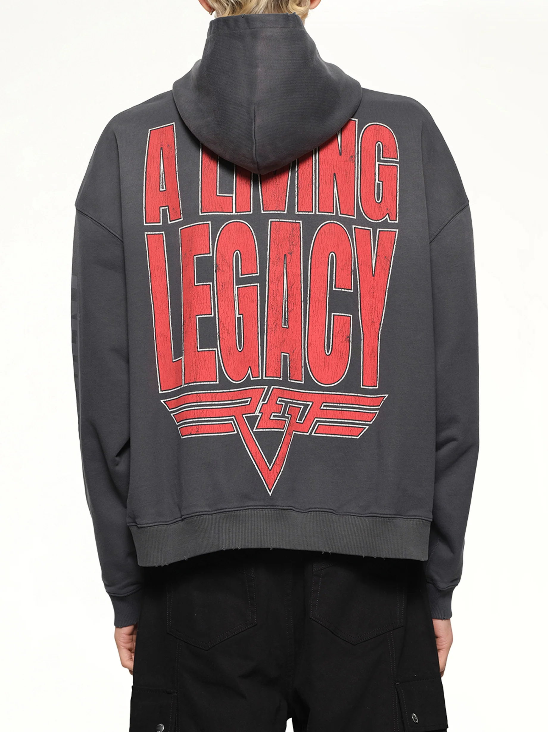 Represent Living Legacy Tour Hoodie in Sun Fade Grey - Image 5