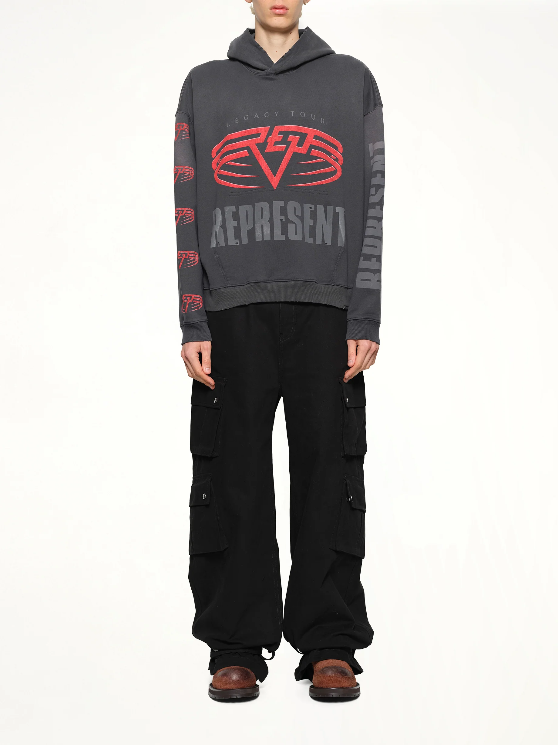 Represent Living Legacy Tour Hoodie in Sun Fade Grey - Image 7