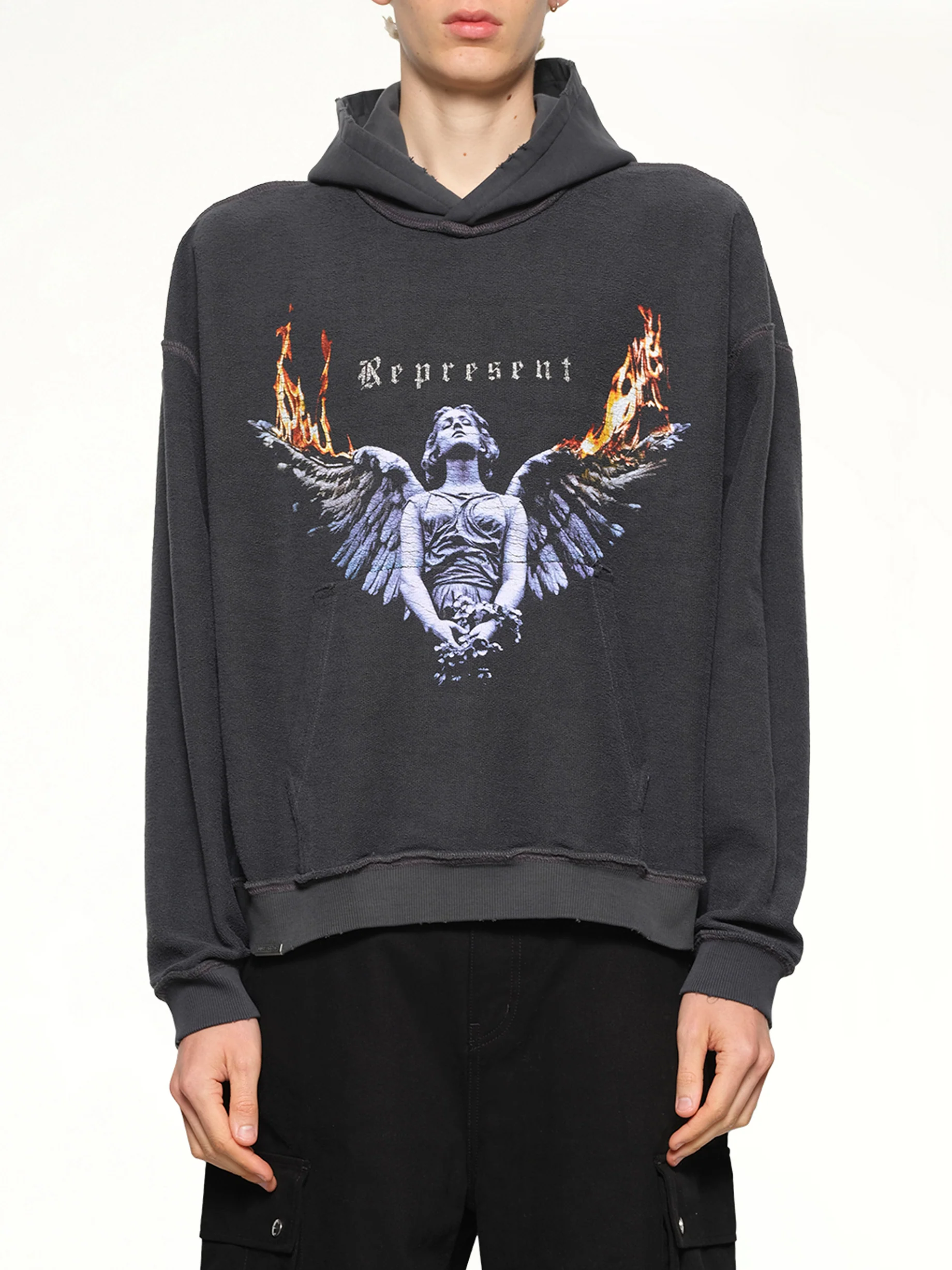 Represent Living Legacy Tour Hoodie in Sun Fade Grey - Image 8
