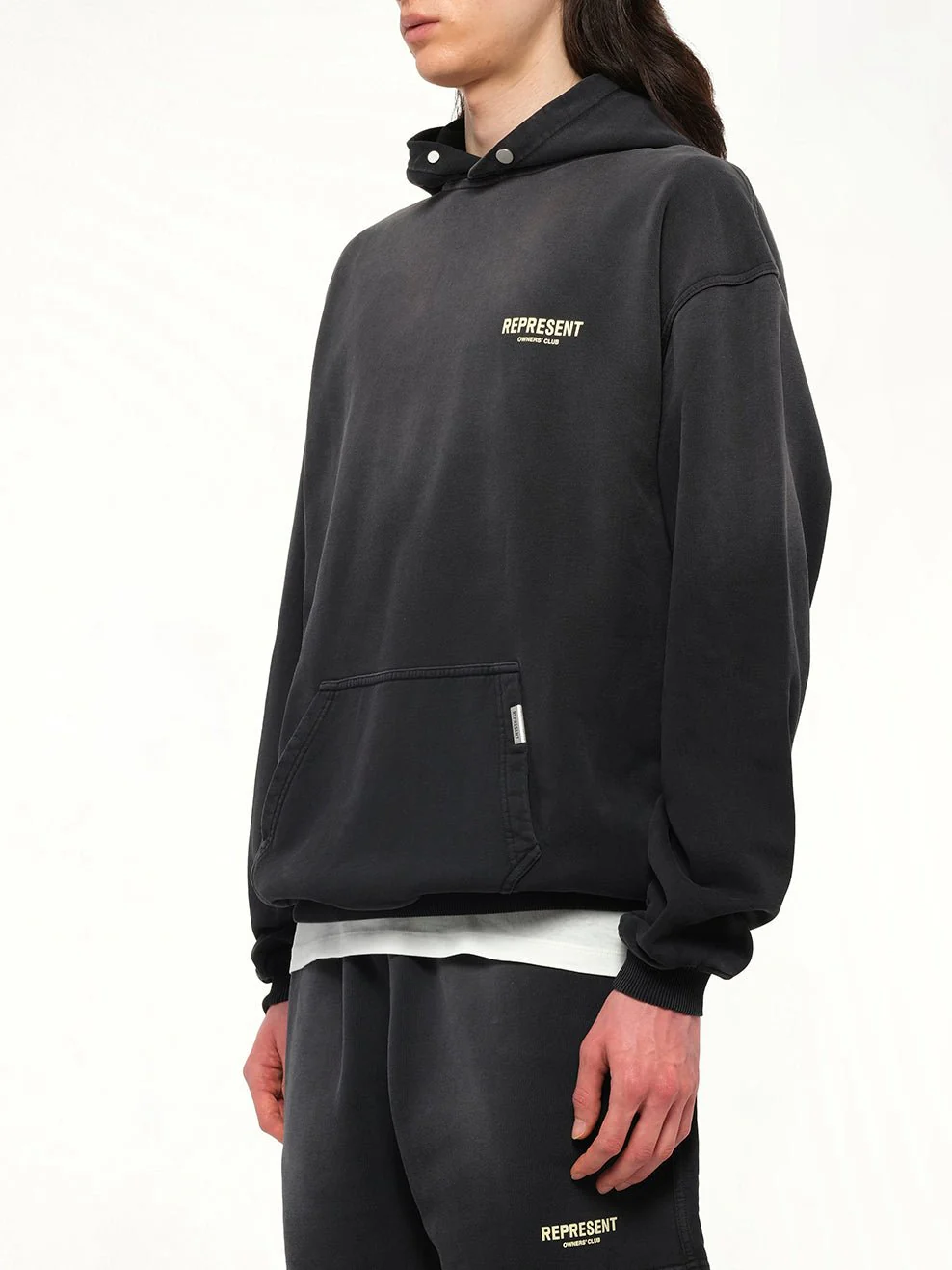 Represent Owners Club Hoodie in Aged Black - Image 3