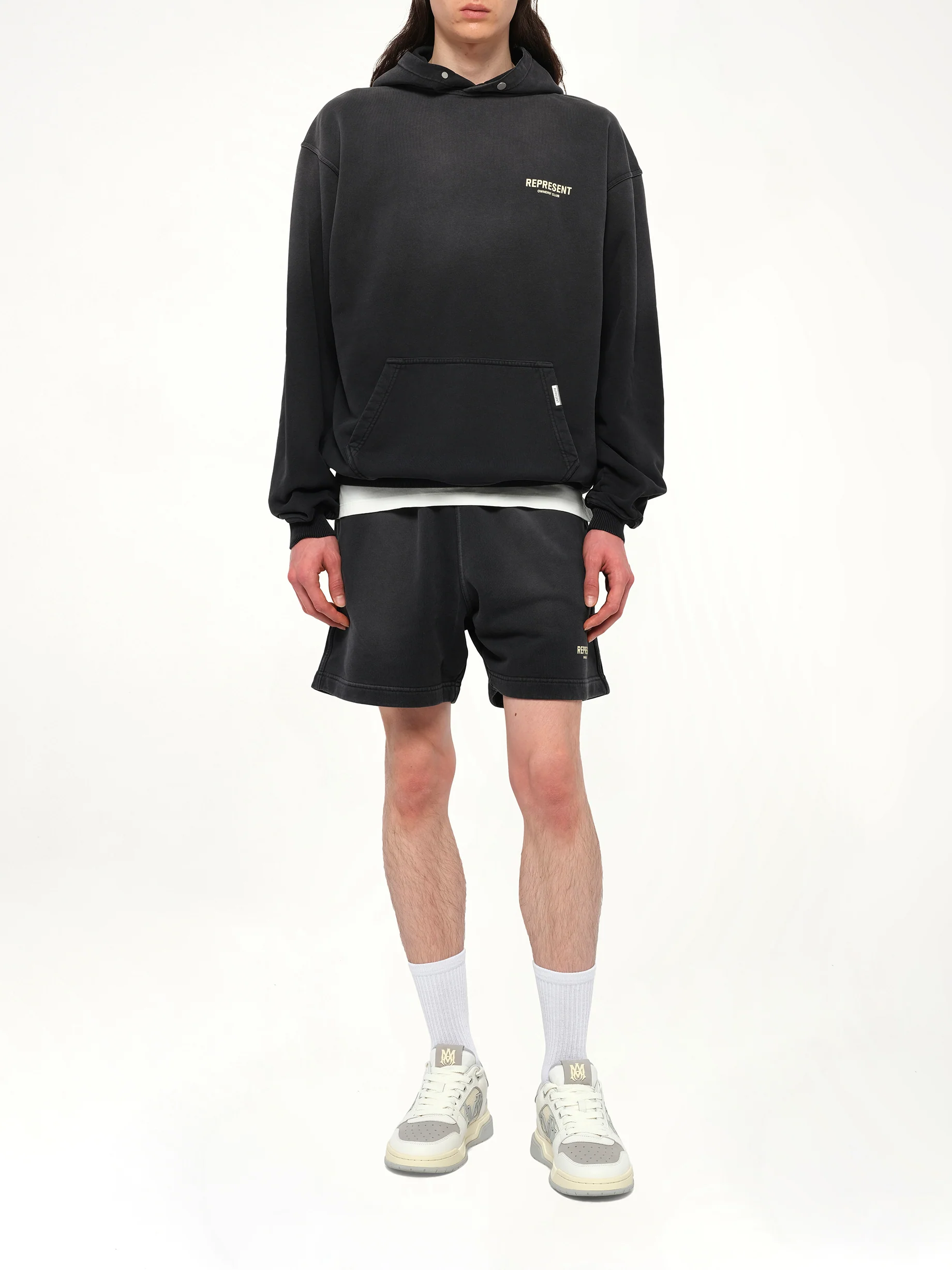 Represent Owners Club Hoodie in Aged Black - Image 4