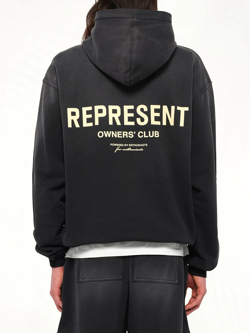 Represent Owners Club Hoodie in Aged Black - Image 5