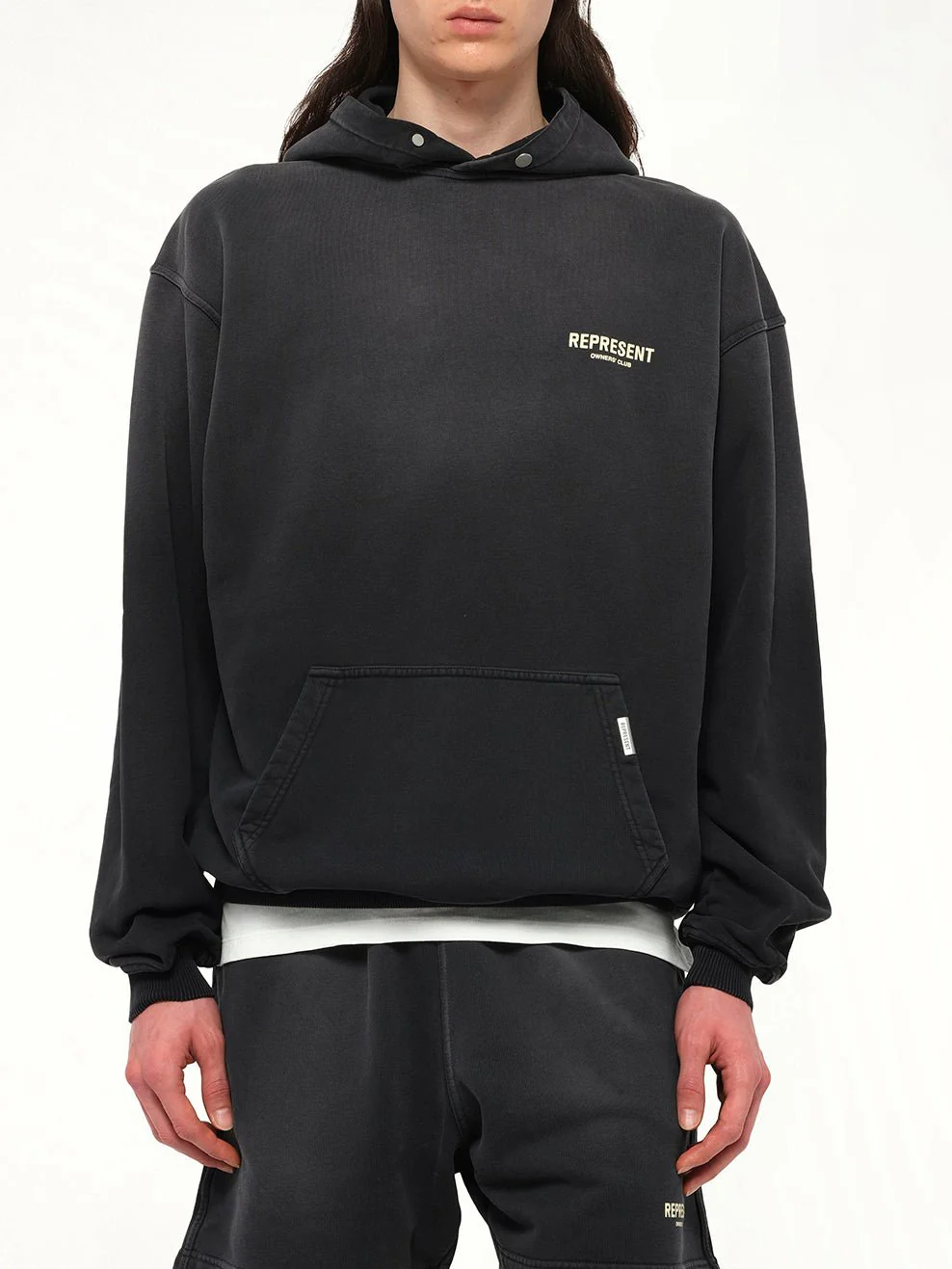 Represent Owners Club Hoodie in Aged Black - Image 6