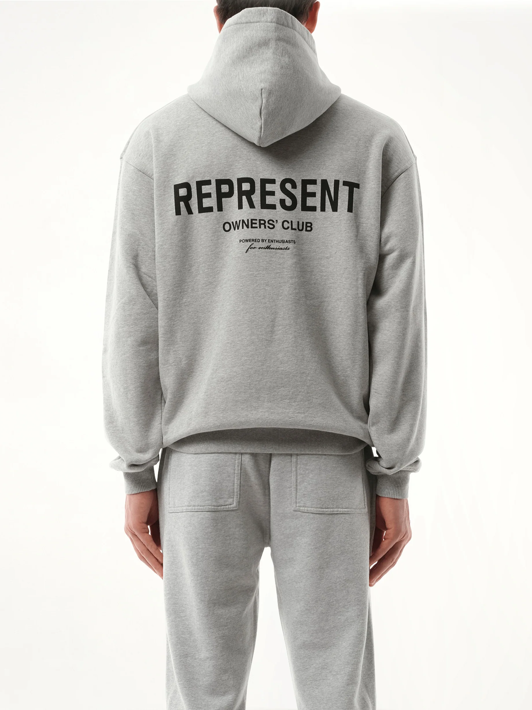 Represent Owners Club Hoodie in Ash Grey - Image 6
