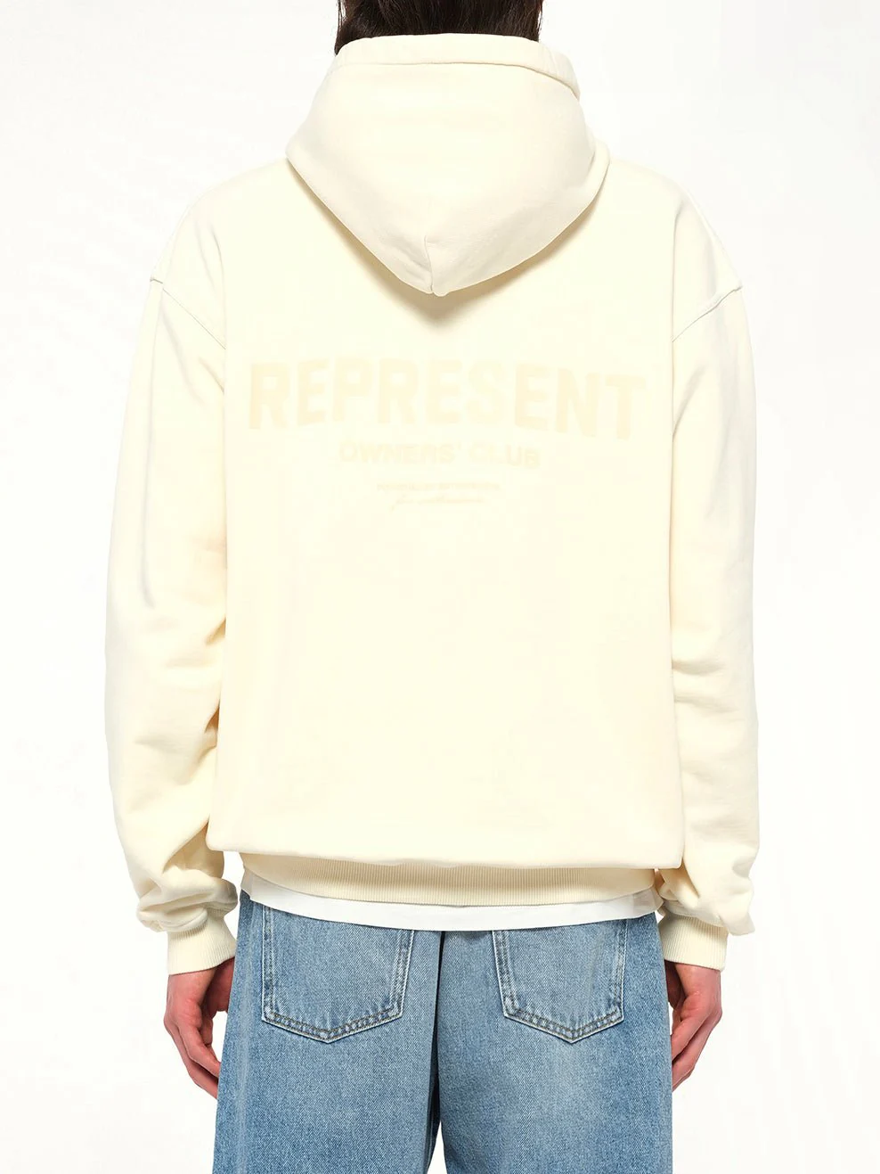 Represent Owners Club Hoodie in Buttercream - Image 5