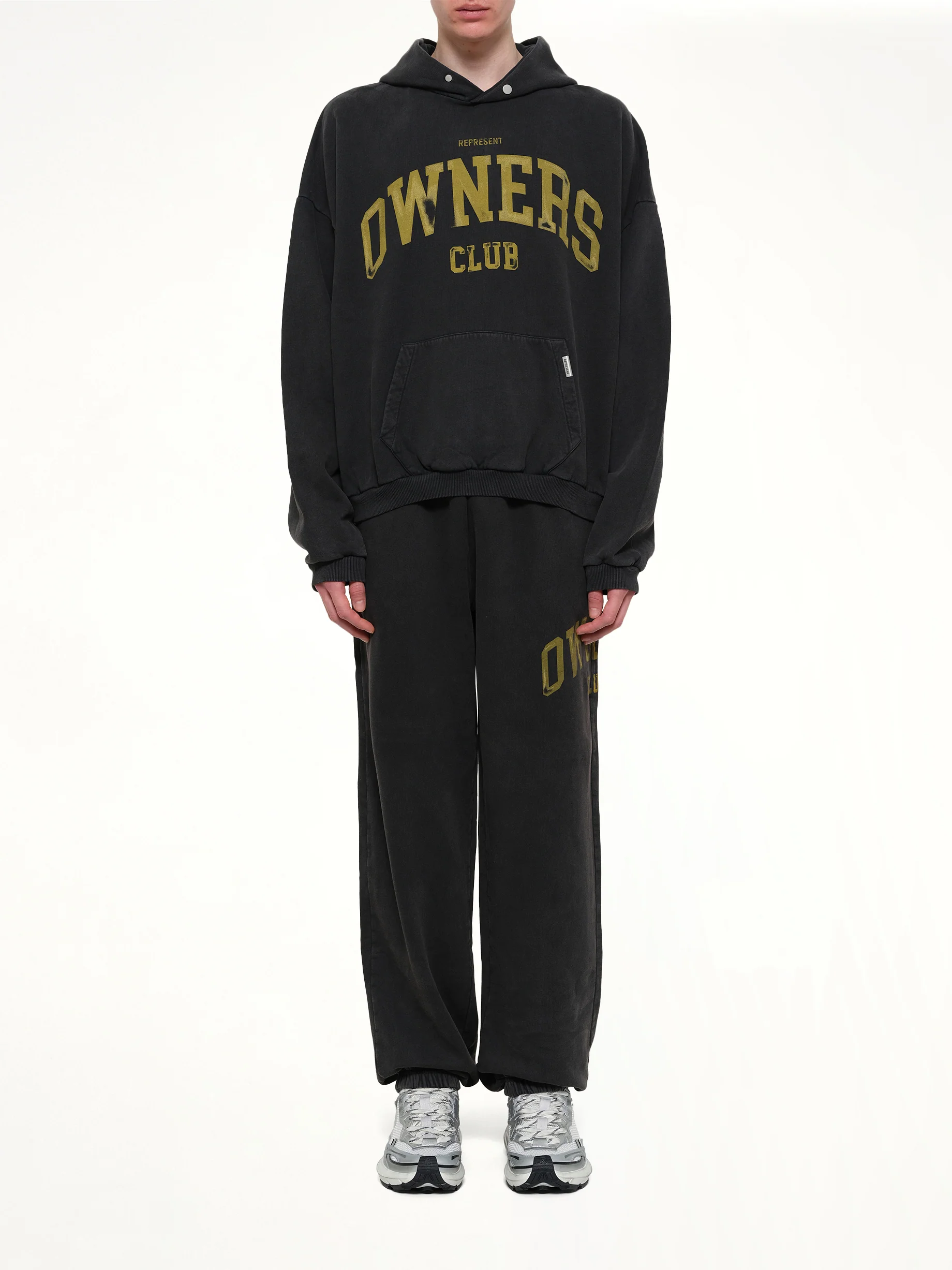 Represent Owners Club Hoodie in Faded Black - Image 7