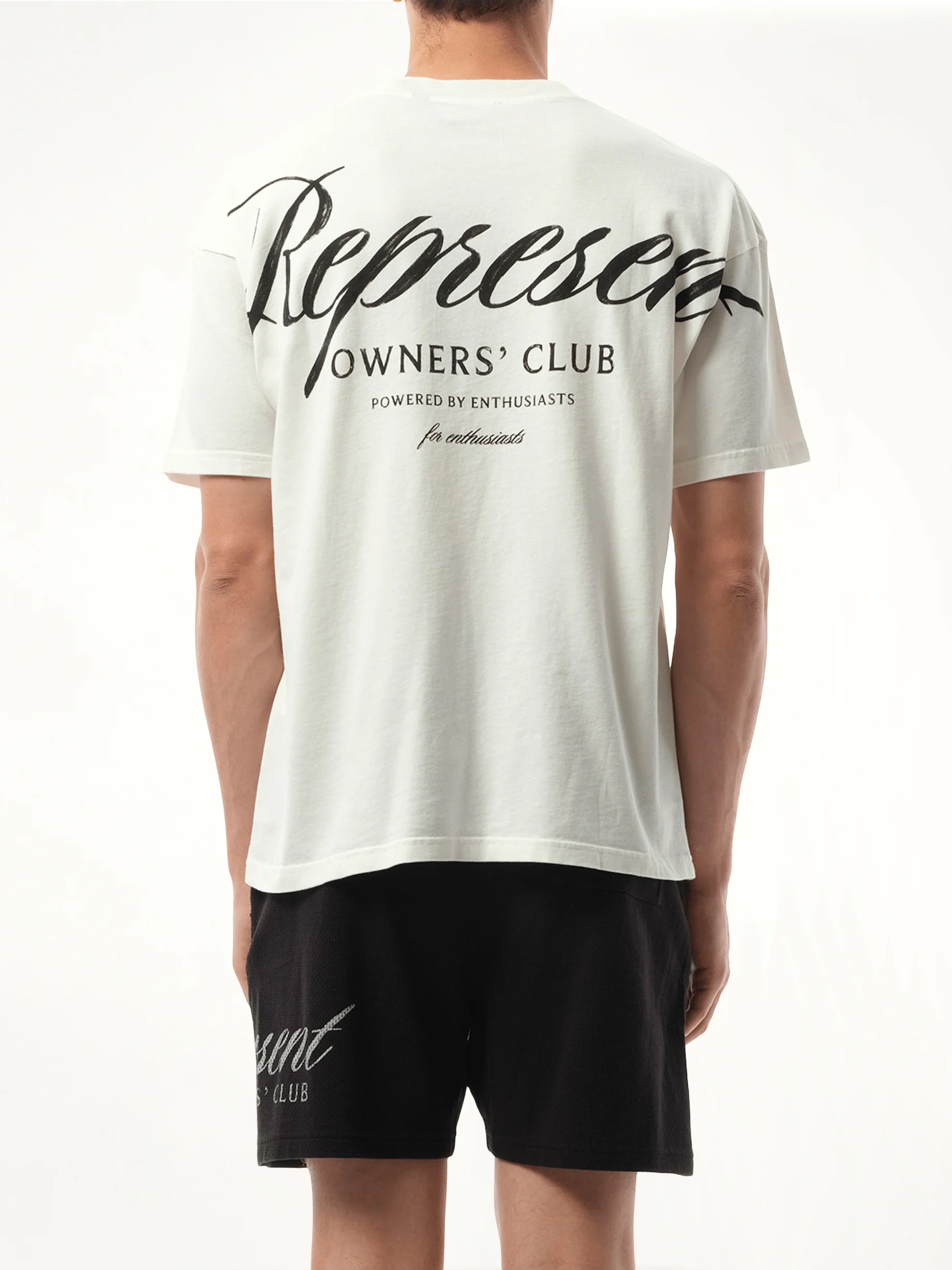 Represent Owners Club Script T-Shirt in Flat White - Image 6