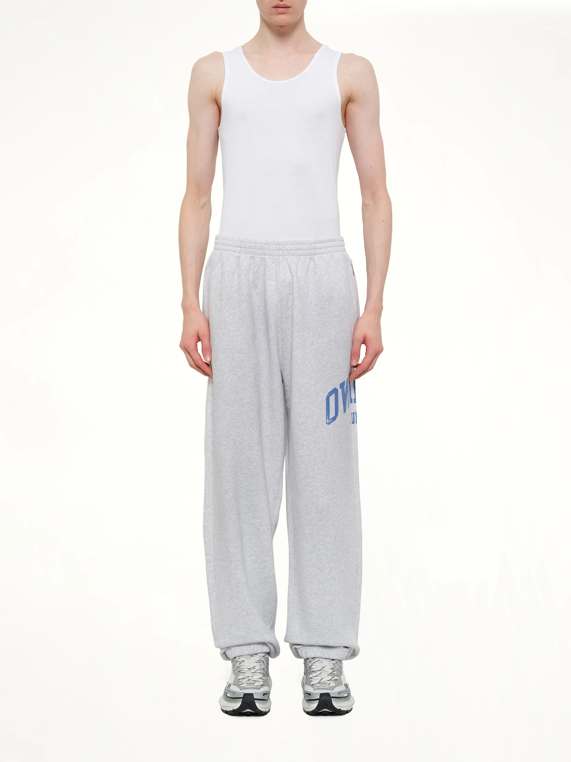 Represent Owners Club Sweatpant in Sprayed Ice Grey Marl - Image 7