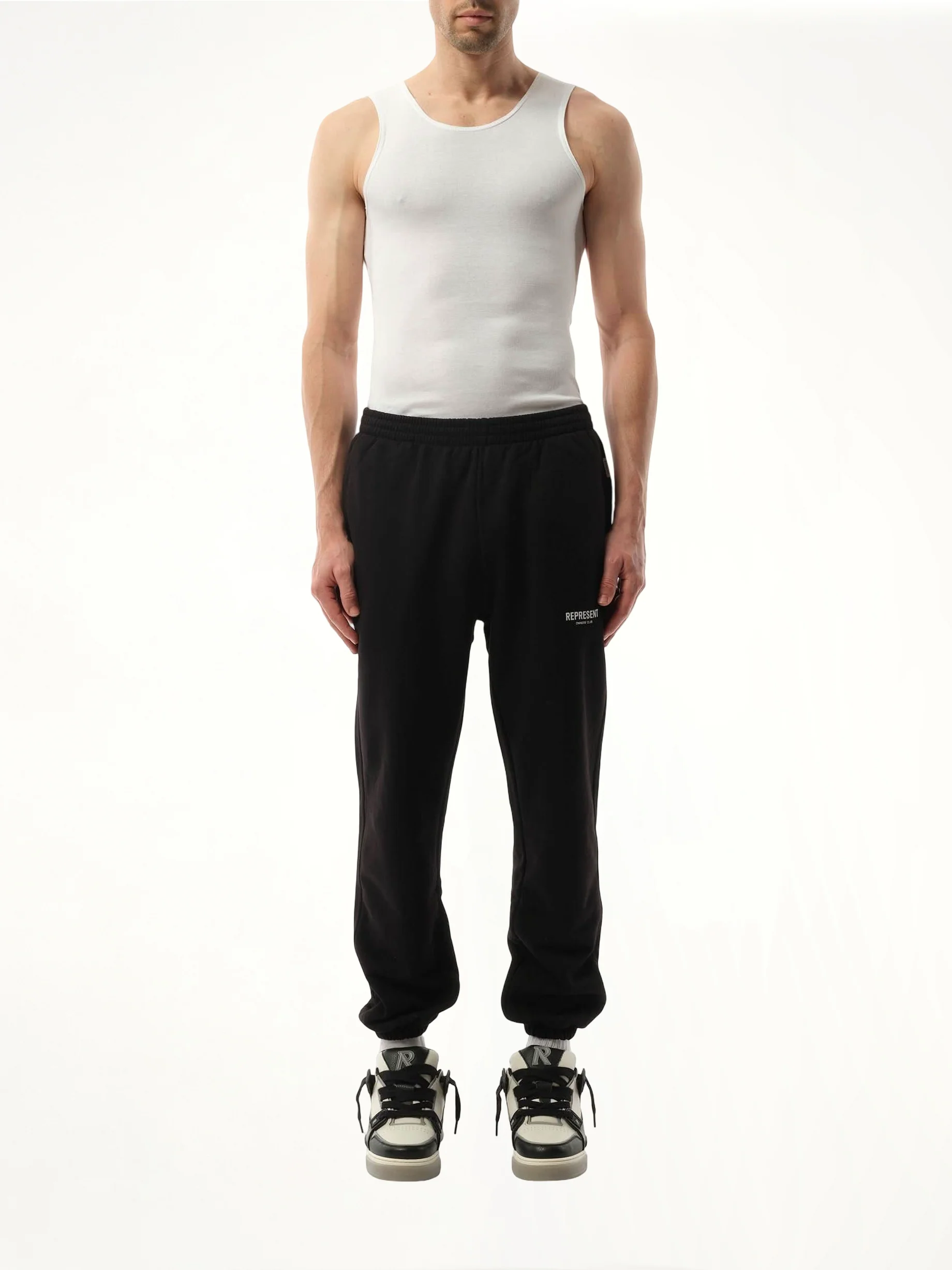 Represent Owners Club Sweatpants in Black - Image 4